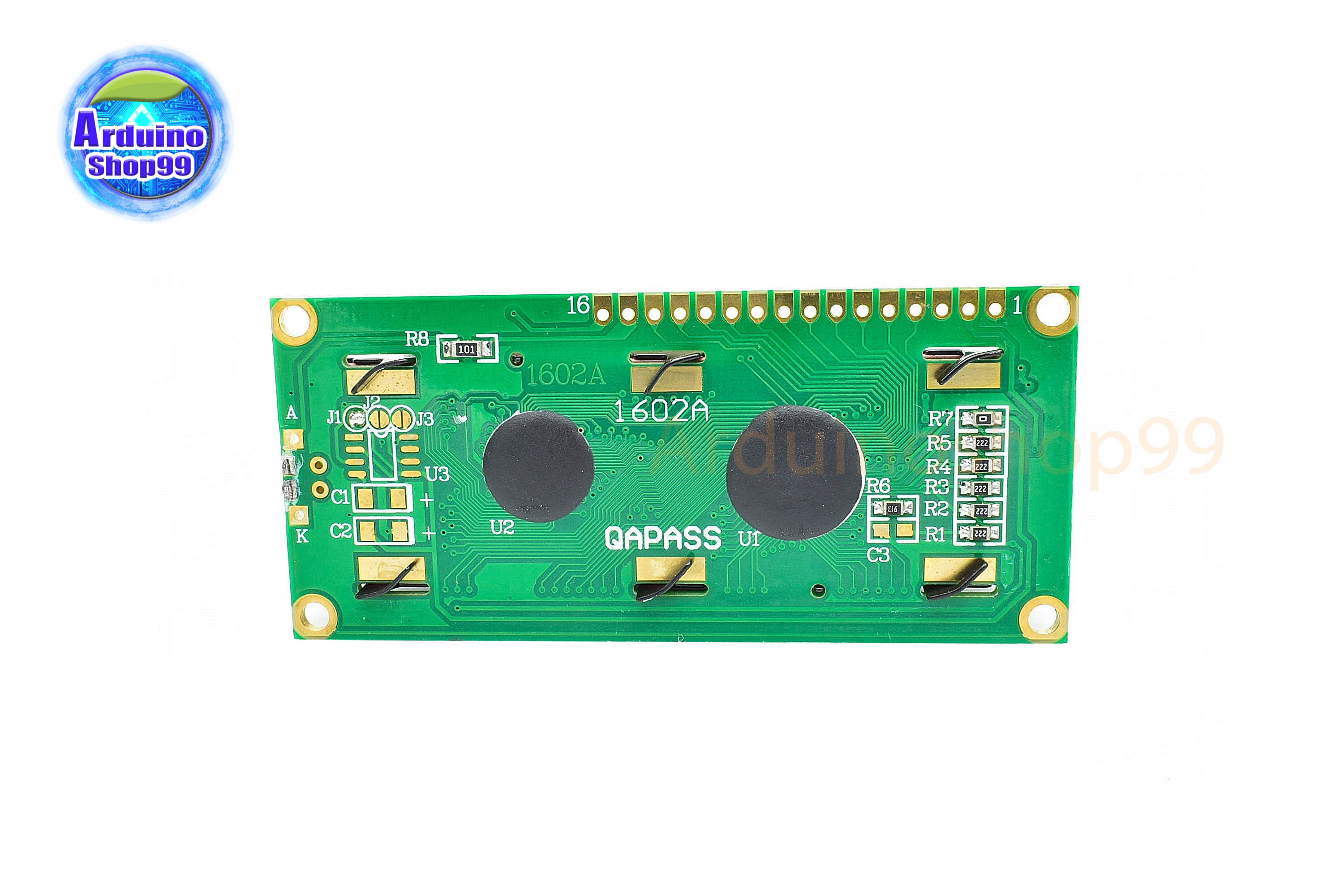 จอแสดงผล LCD 1602 ขนาด 16*2 สีเหลือง ; LCD1602 (Yellow Screen)