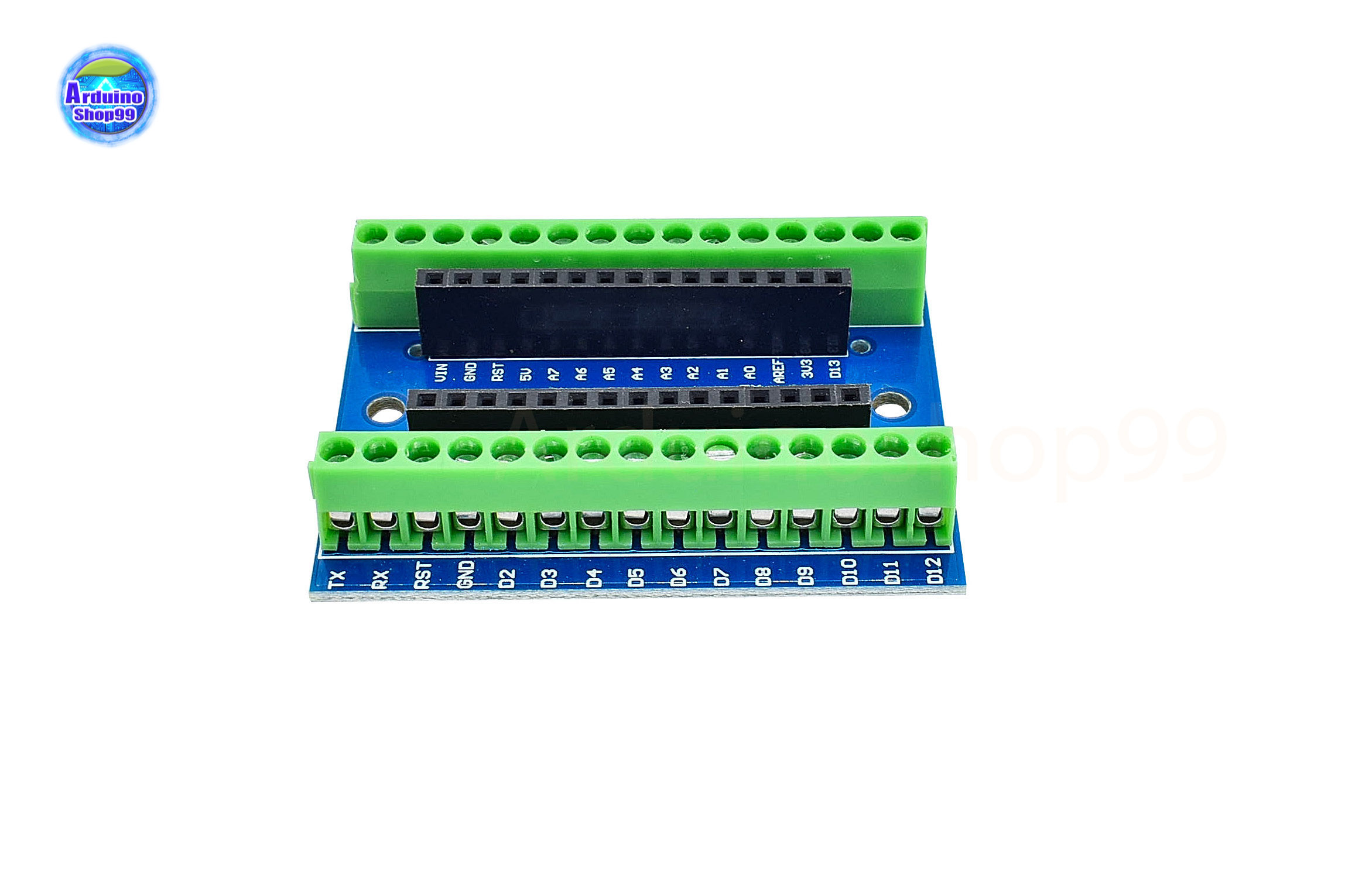 Nano expansion board NANO IO Shield V3.0 Shield บอร์ดขยาย Nano V3.0 (Blue)