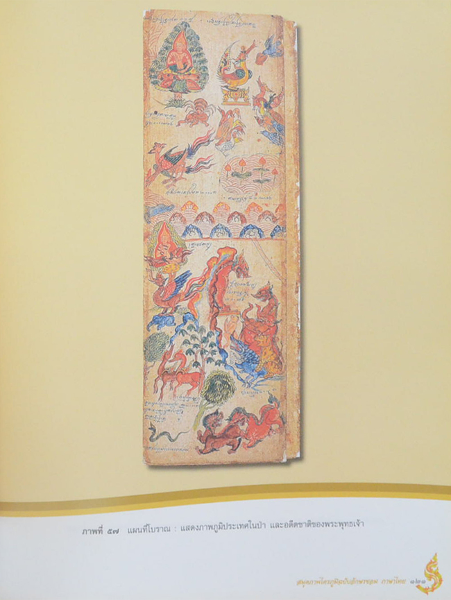 สมุดภาพไตรภูมิฉบับอักษรขอม ภาษาไทย