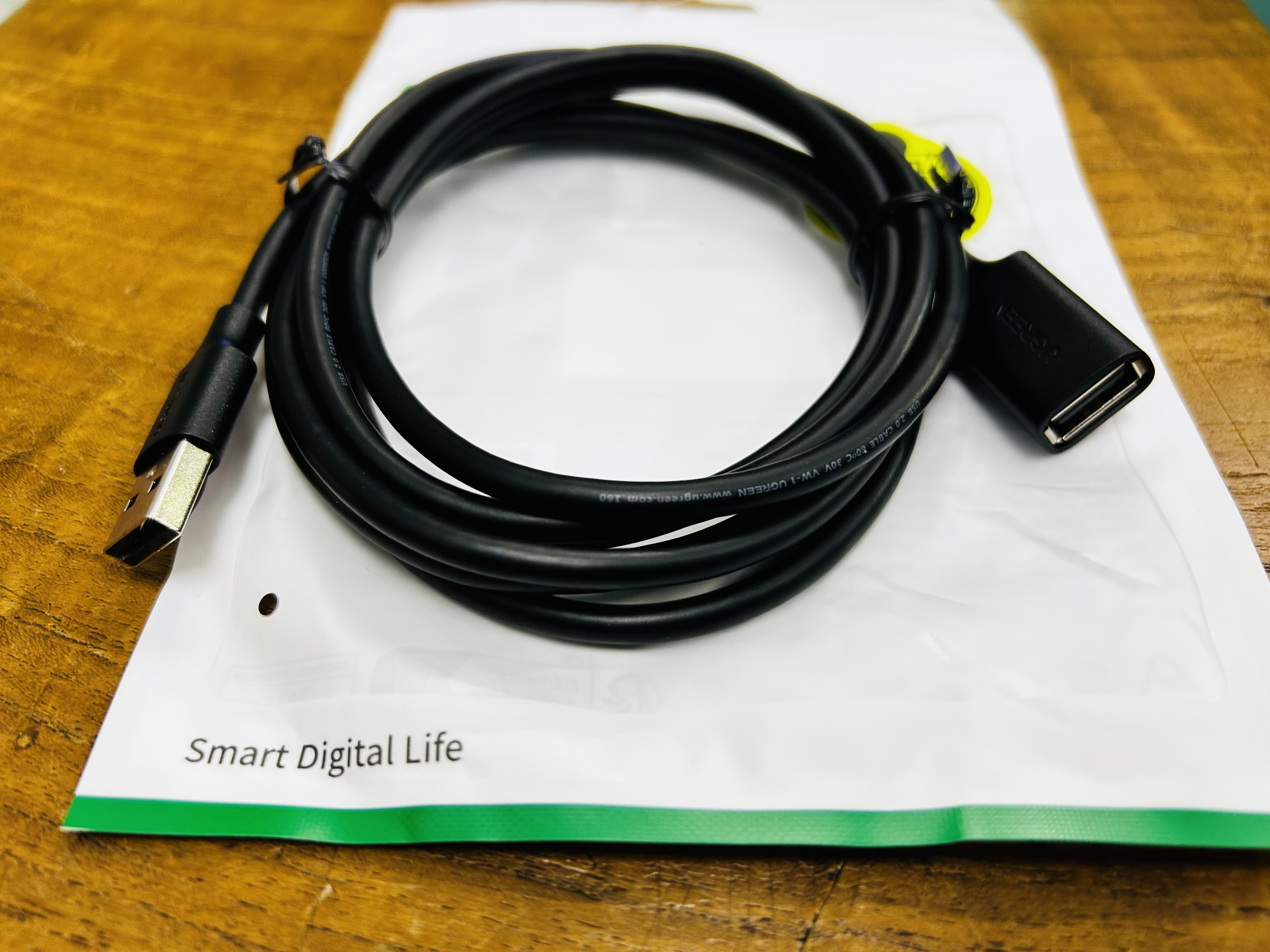 UGREEN 10316 USB 2.0 A Male to USB A Female Cable 2m.