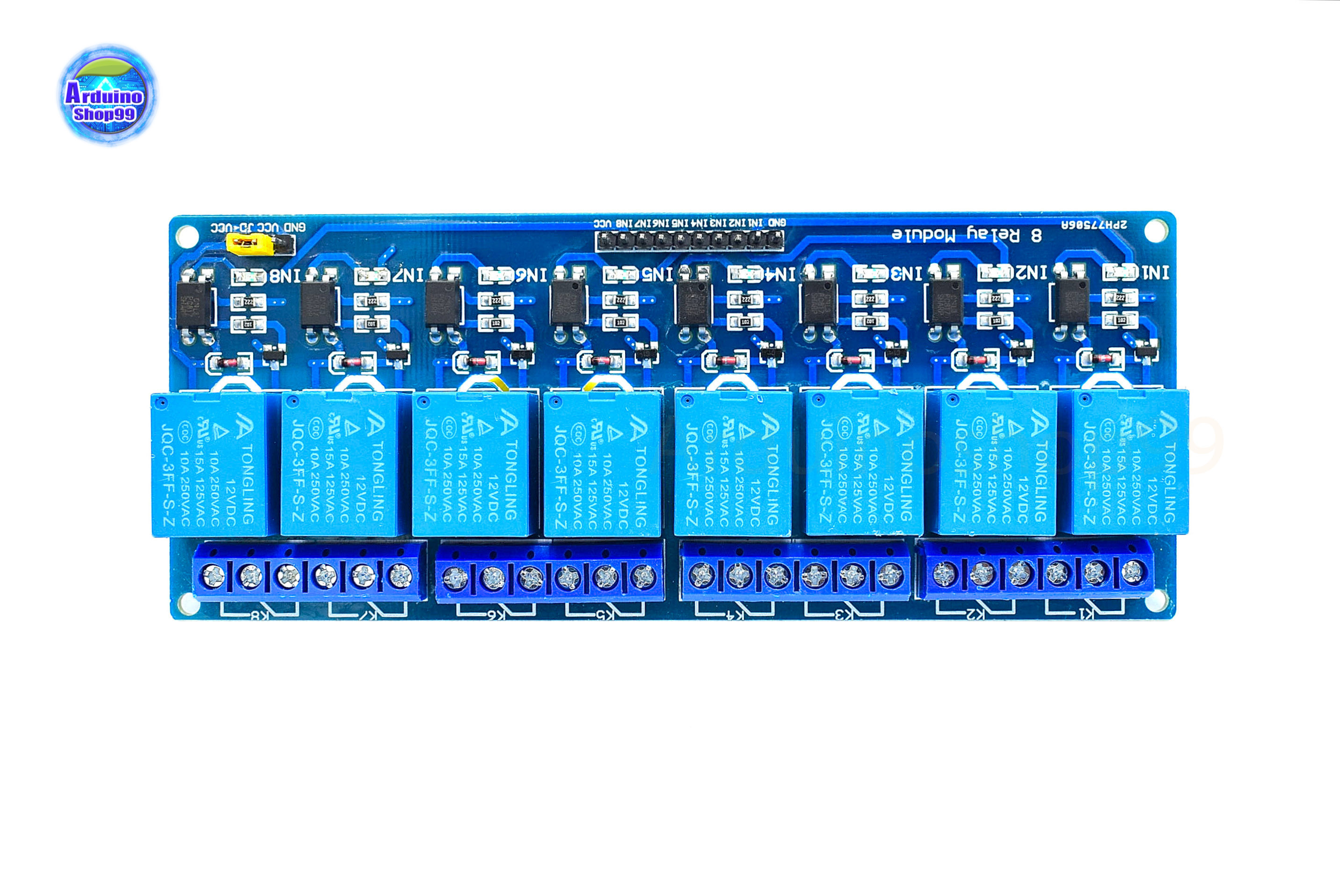 Relay 12V 8 channel 10A