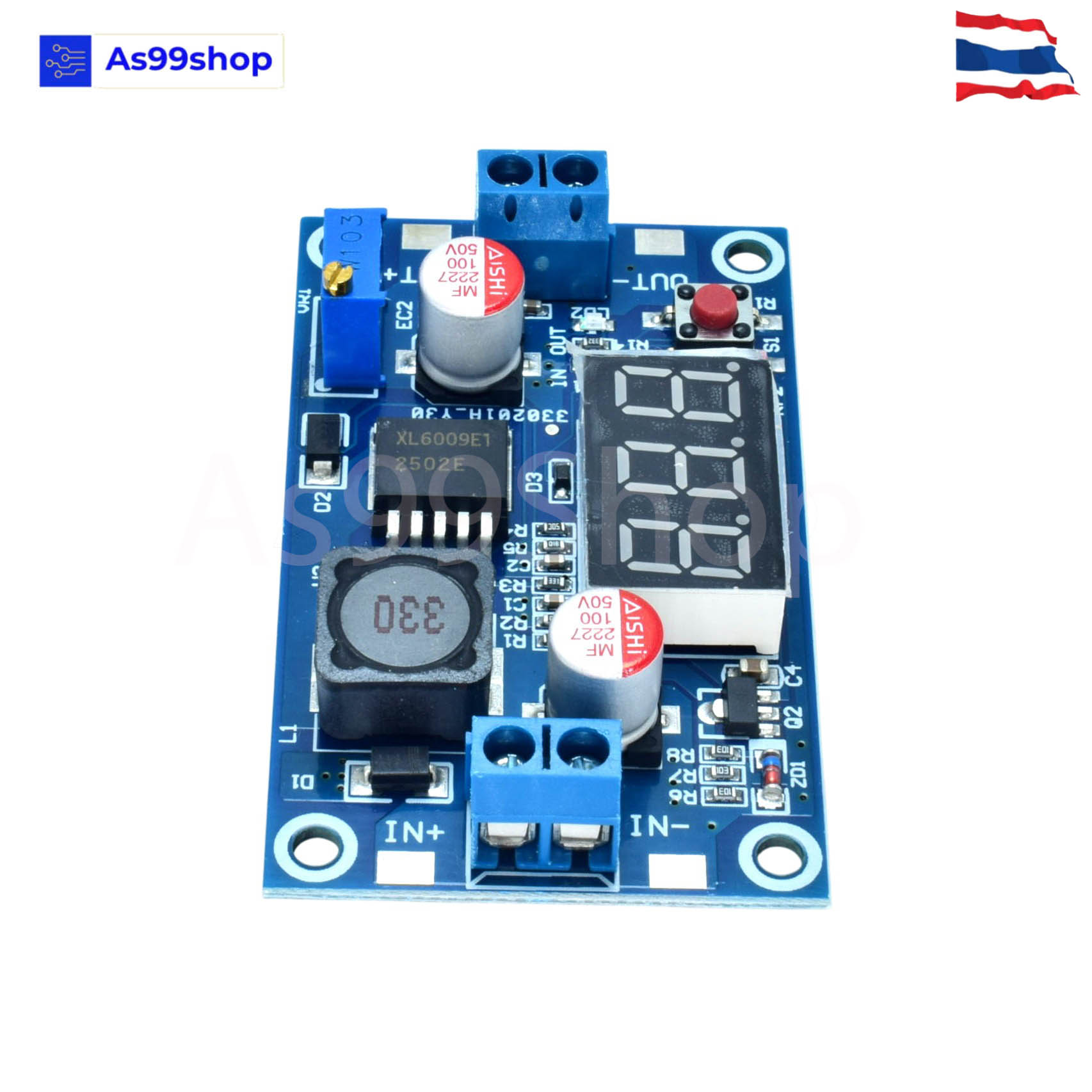 โมดูลบอร์ด DC-DC XL6009 Digital Boost Step Up 4.5-32V to 5-35V (Step-up)