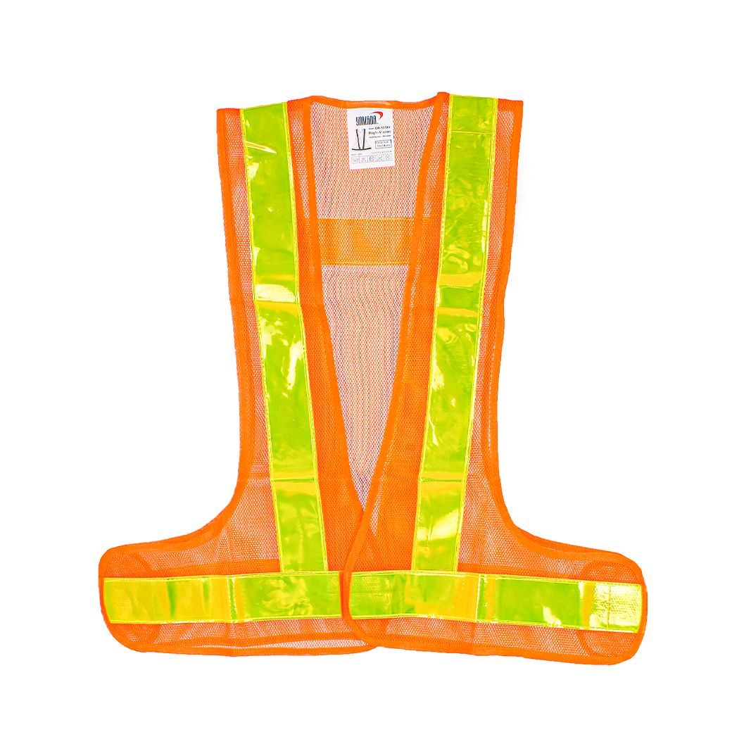 YAMADA รุ่น OR-5559V เสื้อจราจร สีส้ม แถบสีเหลือง