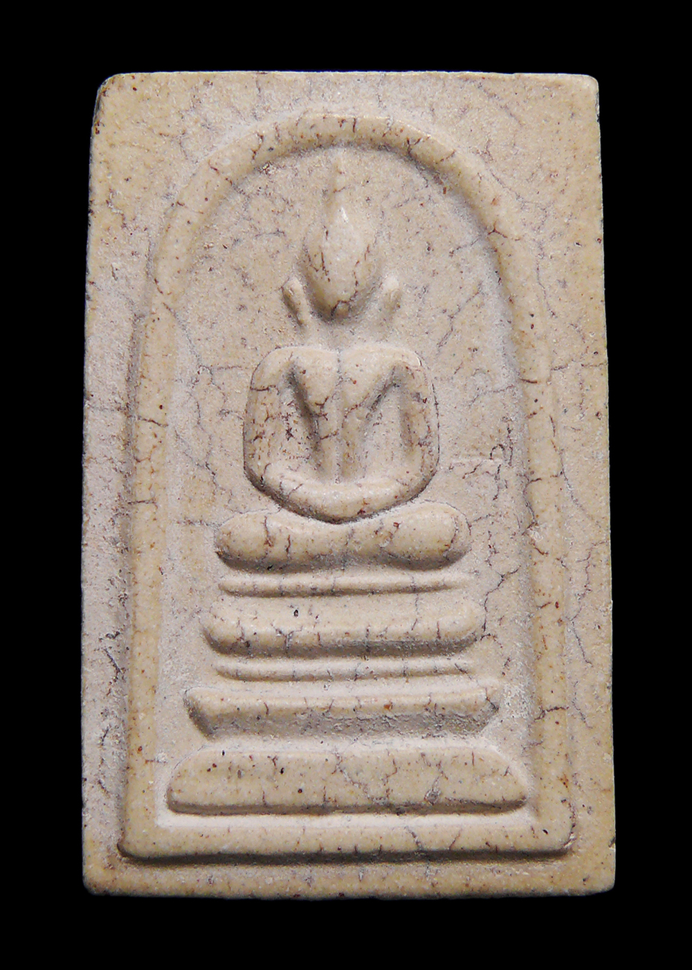 พระสมเด็จวัดระฆังโฆสิตาราม รุ่นย้อนยุค108ปี คณะ๙ เนื้อผสมผงเก่า หลังปั๊มตรายาง พร้อมกล่องกำมะหยี่เดิมๆ