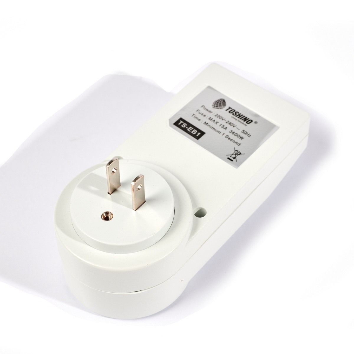 TOSHINO TS-EB1 ปลั๊กไฟตั้งเวลาเปิด-ปิด อัตโนมัติ 24 ชั่วโมง ดิจิตอล
