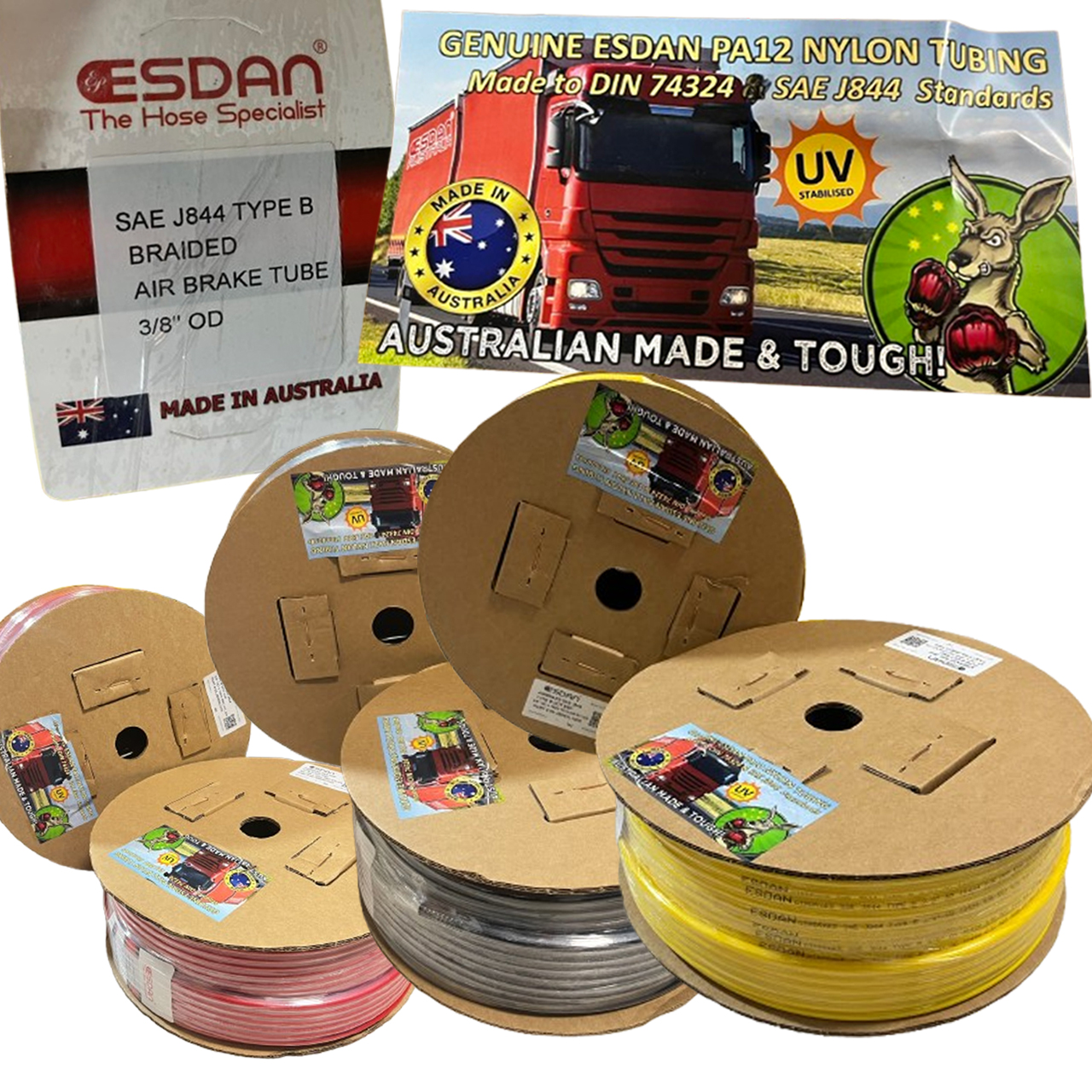 สายลมไนล่อน ESDAN 2 ชั้น, Nylon Tube, NYLON METRIC AIRBRAKE TUBE