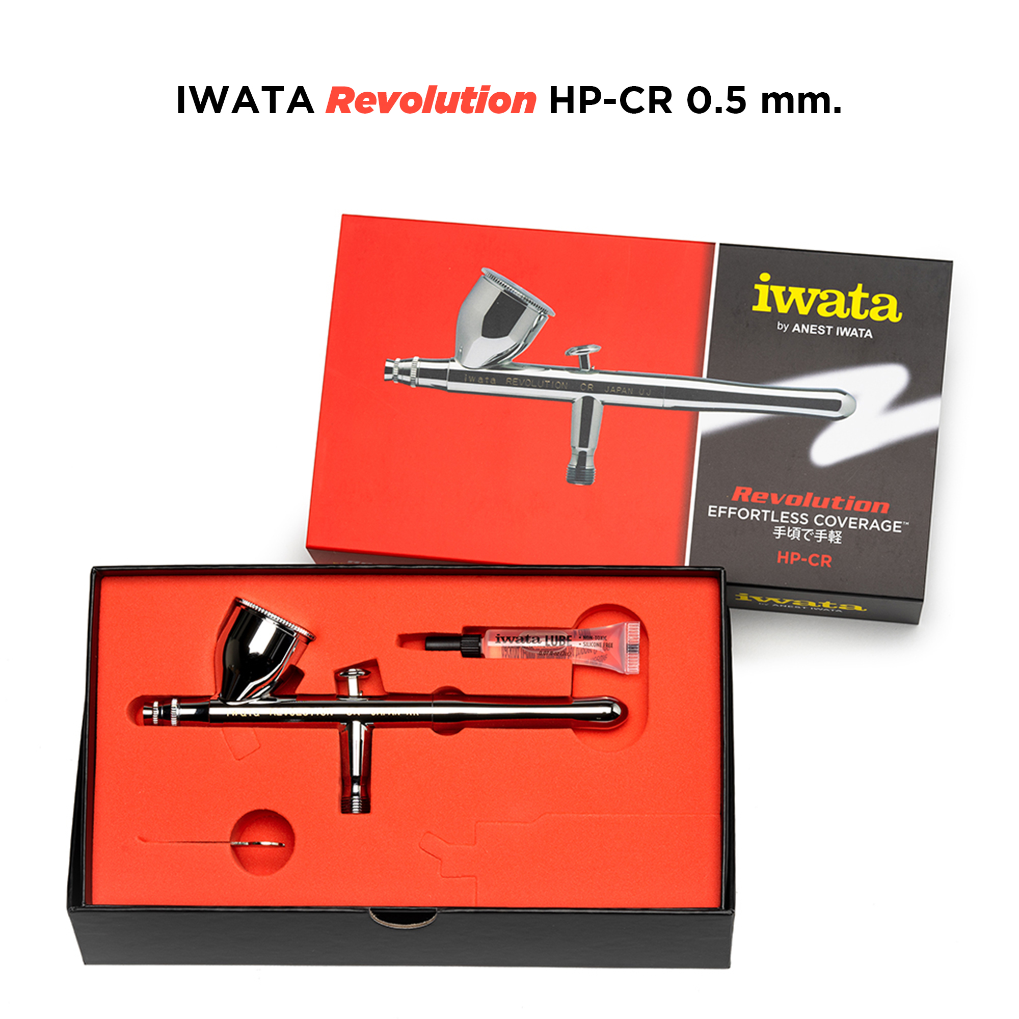 หัวพ่นแอร์บรัช IWATA Revolution HP-CR ขนาด 0.5 mm.