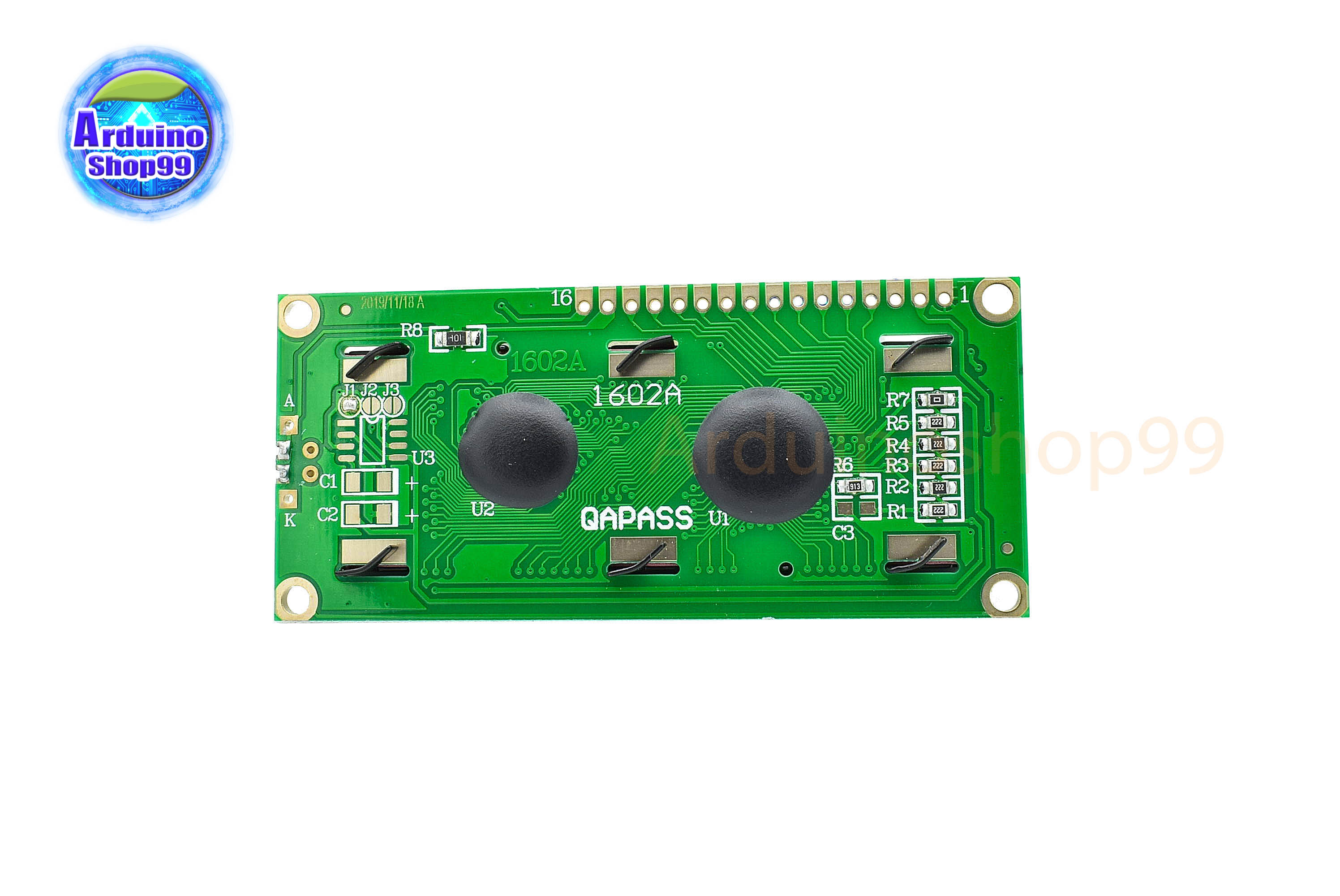 จอแสดงผล LCD1602 ขนาด 16*2 สีน้ำเงิน ; LCD1602(Blue Screen)