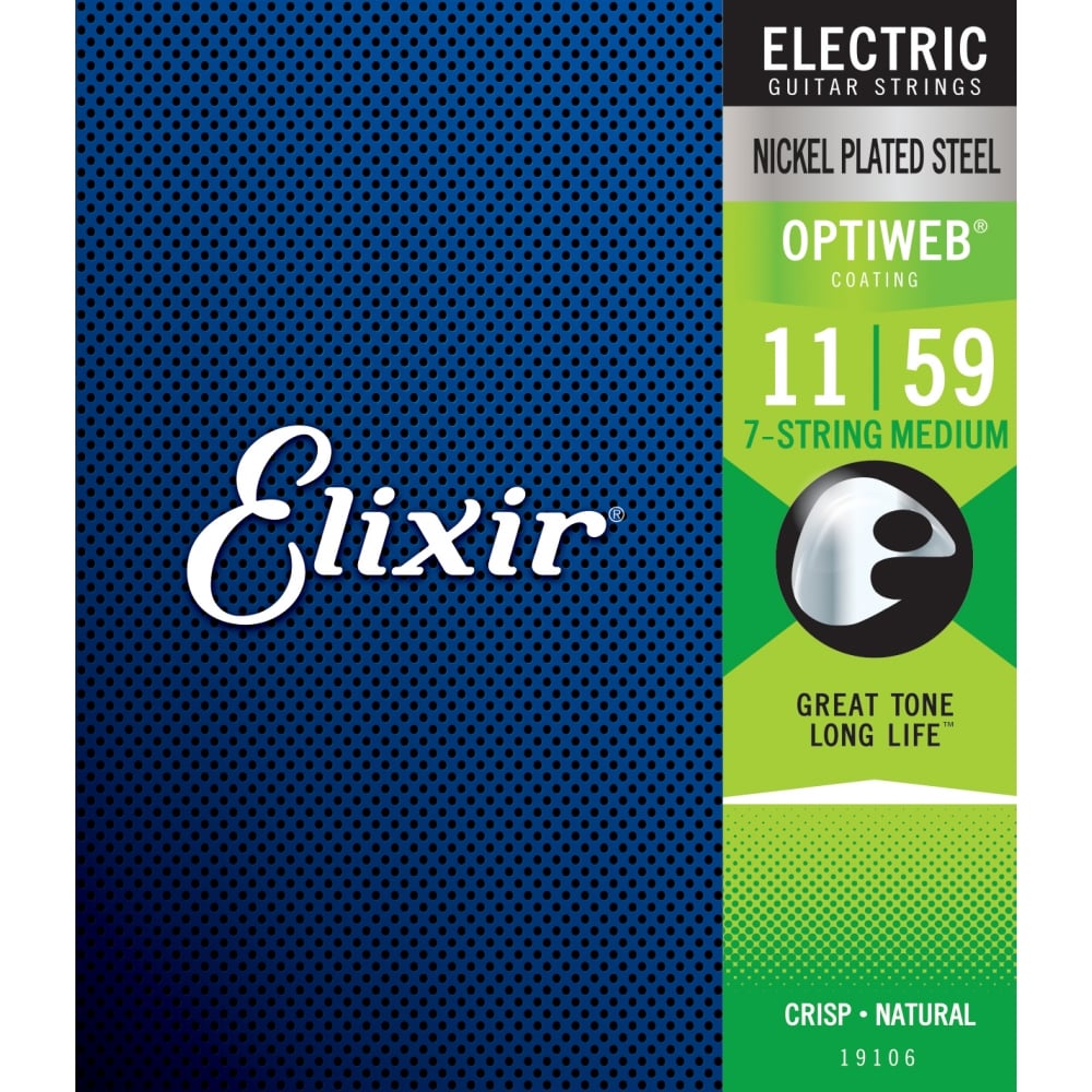 Elixir - สายกีตาร์ 7 สาย OPTIWEB Medium 11-59