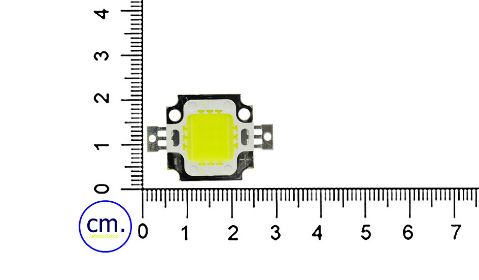 High power LED 10W แสงขาว 900mA แรงดัน 9 -12V อัตราความสว่าง 900-1000 LM (ควรใข้งานที่ 9 V)