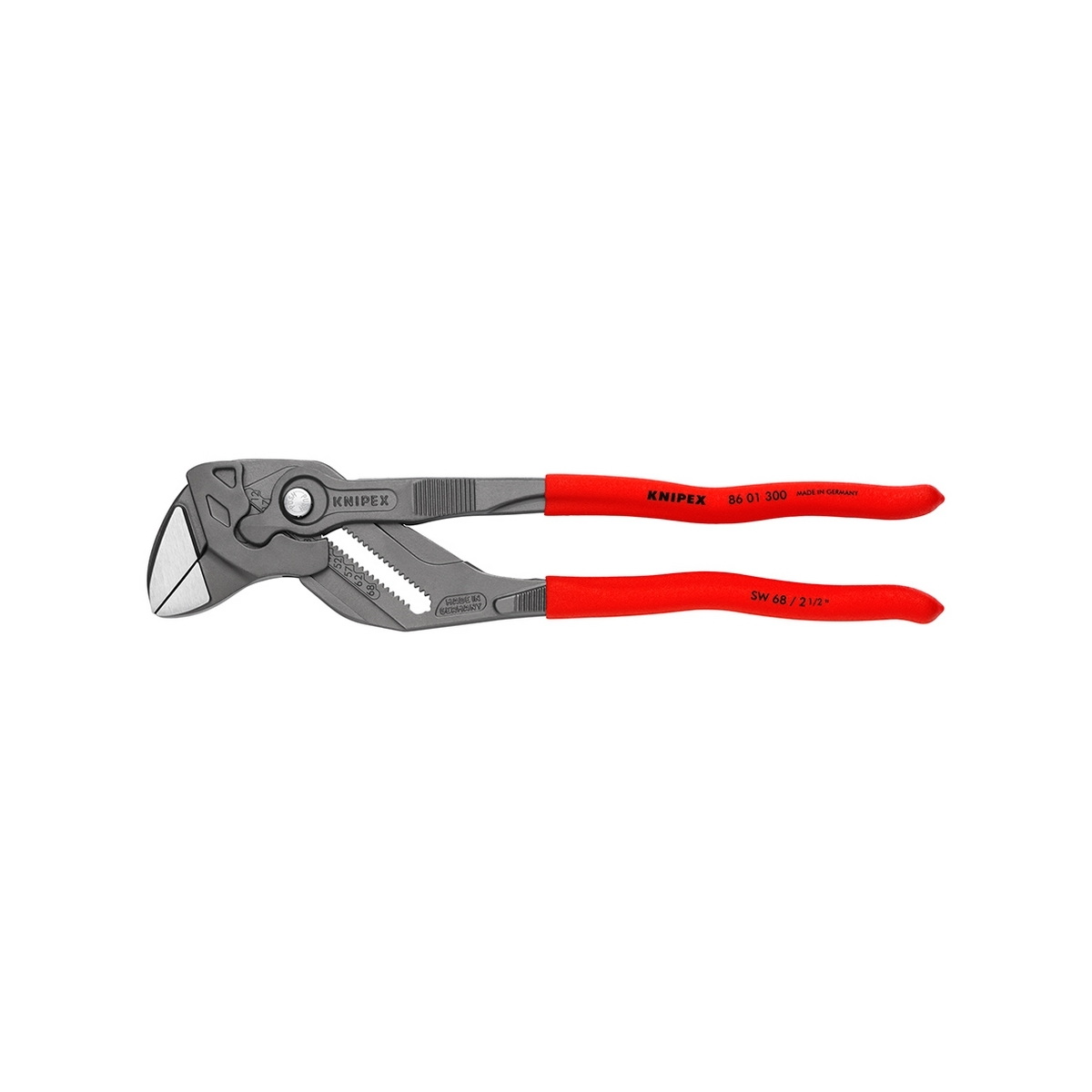 KNIPEX 86 01 300 คีมคอม้า ด้ามพลาสกันลื่น 300mm (12")