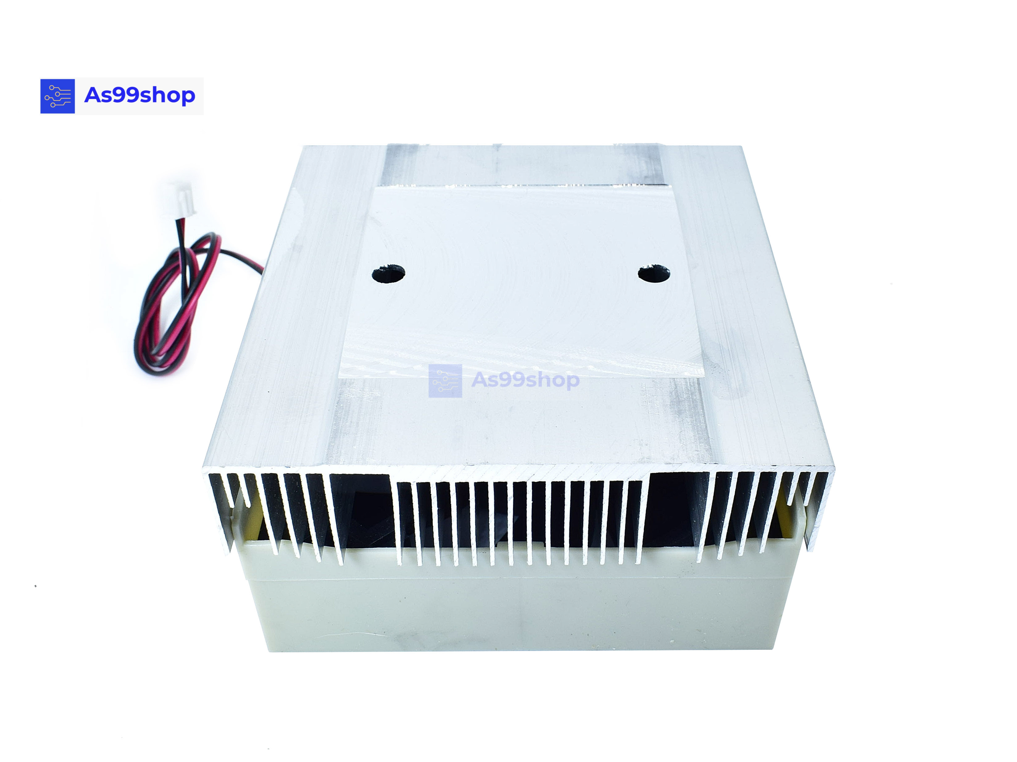 Heat Sink Aluminum Cooling block 1 ช่อง พร้อมพัดลม 3.5 นิ้ว