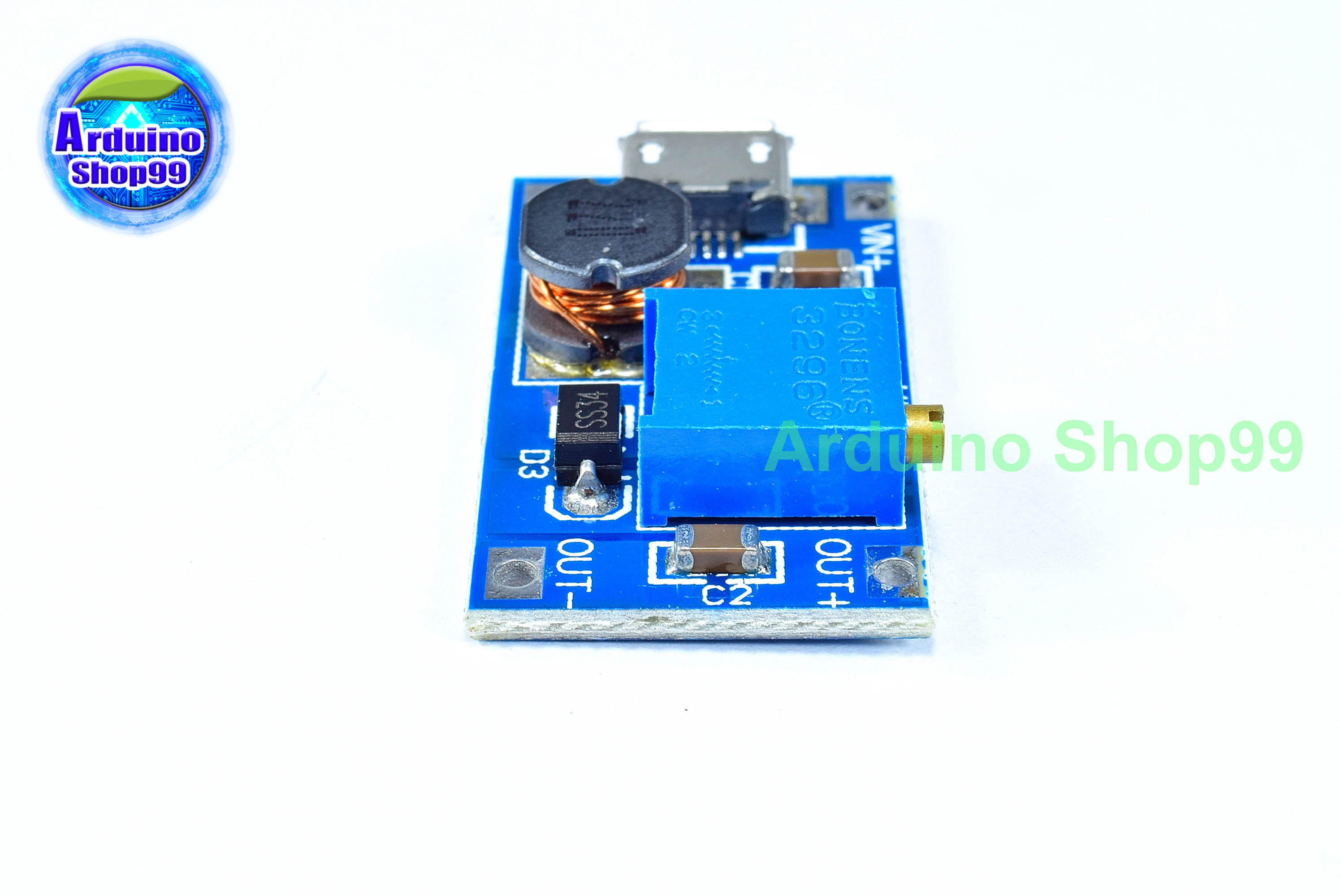 2A booster board DC-DC booster module wide voltage input 2-24V liter 5/9/12/28V adjustable 2577