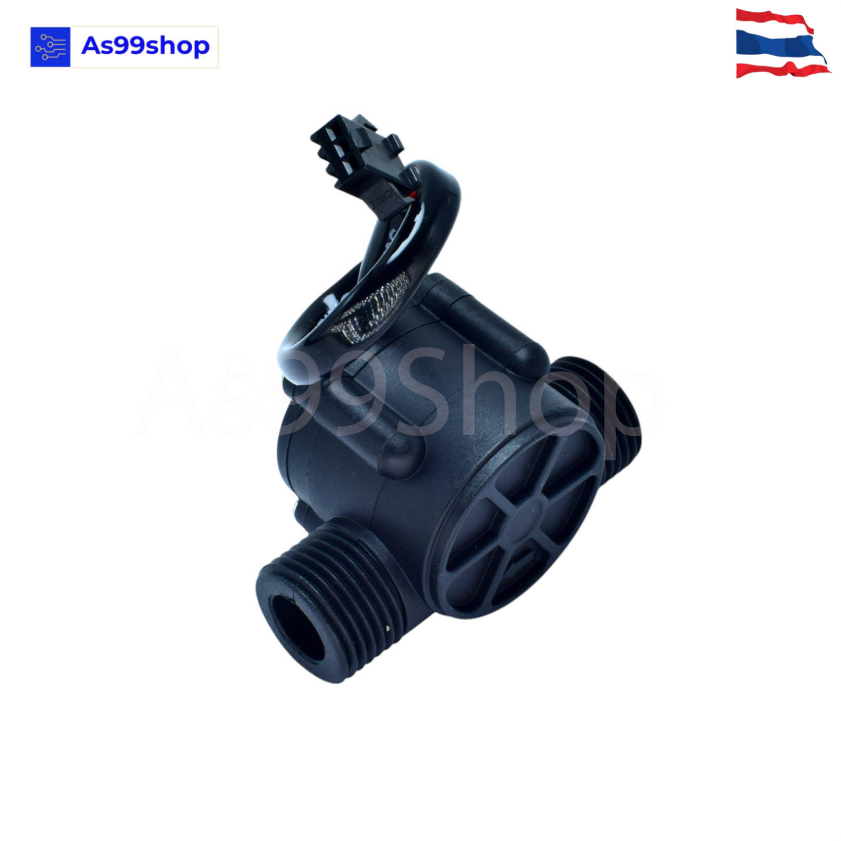 YF-S201 Hall Effect Water Flow Meter Sensor วัดอัตราการไหลของน้ำ ขนาดท่อ 1/2”