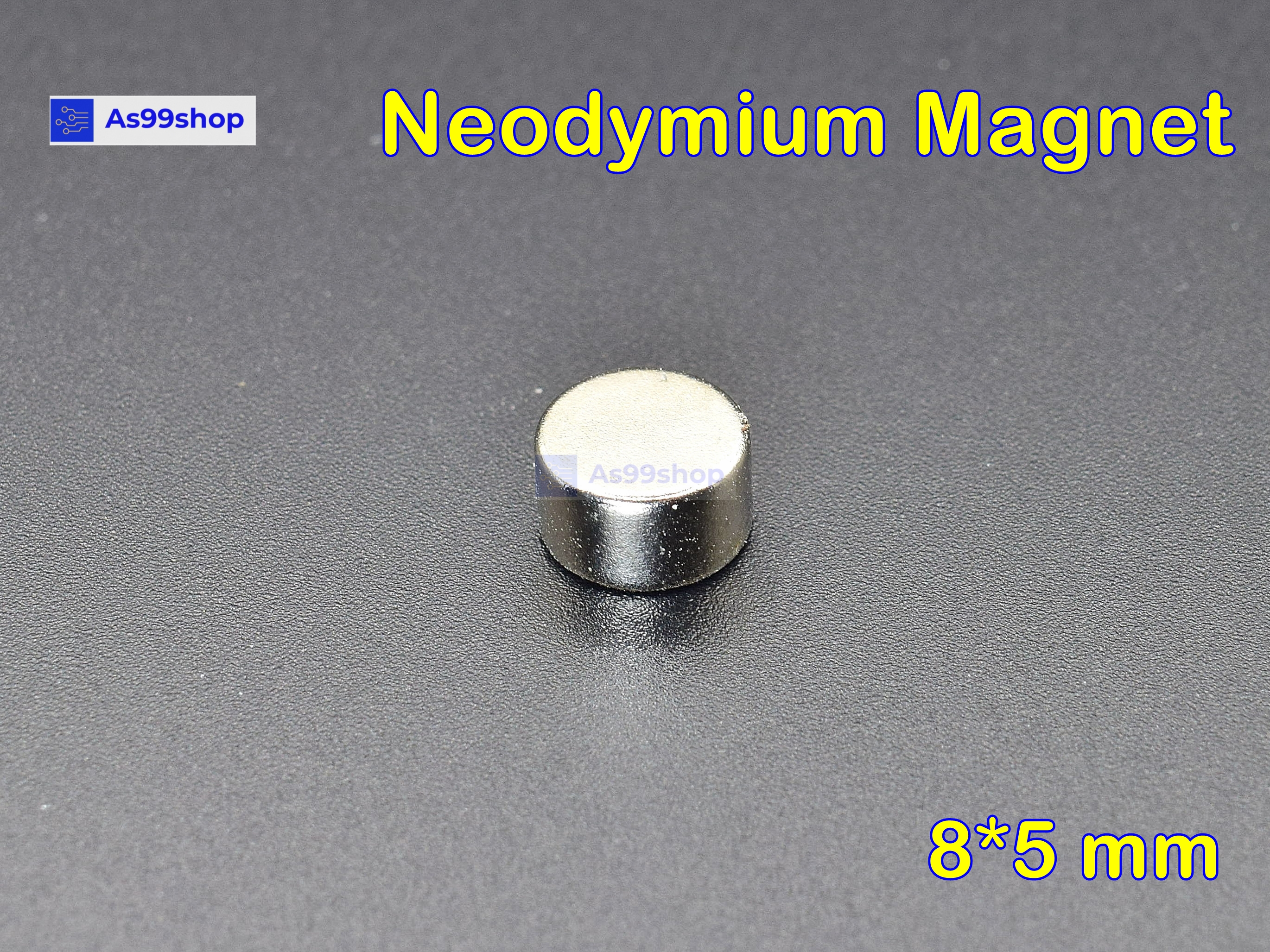 แม่เหล็กแรงสูง Neodymium magnet 8*5 mm( 5 ชิ้น )
