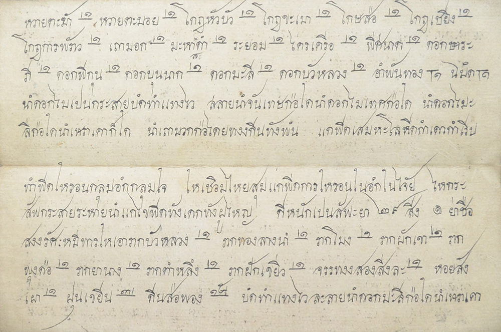 สมุดข่อยโบราณ (ตำรายา)