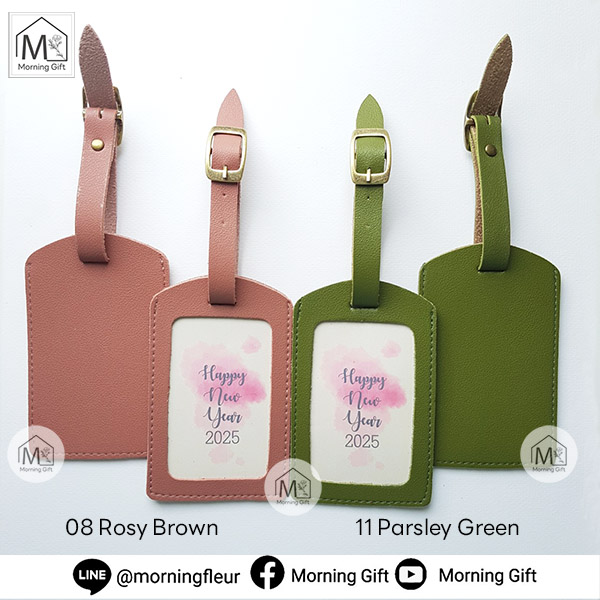 ป้ายแท็กหนังห้อยกระเป๋าหูเข็มขัดพรีเมียมAA +ปั๊มโลโก้บริษัท