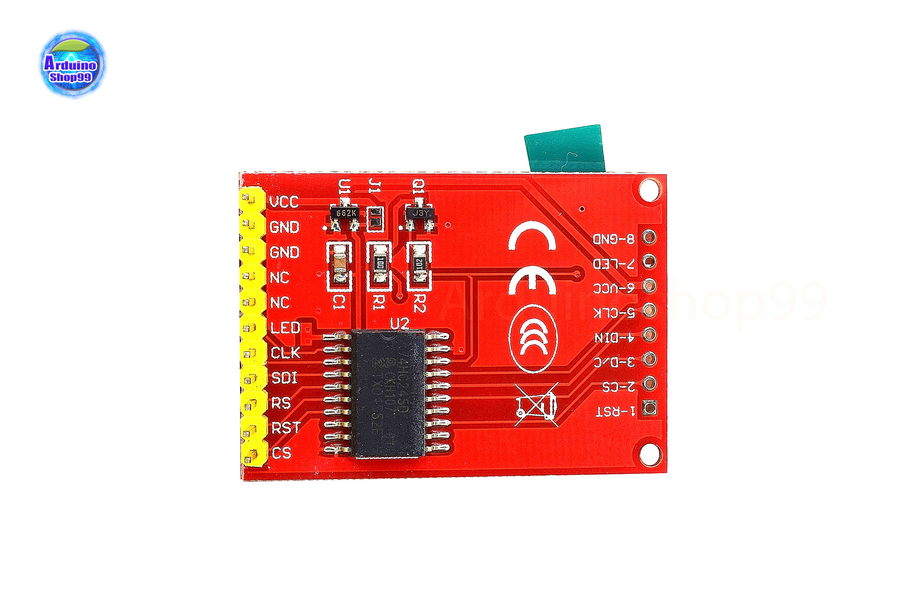 TFT LCD จอสี ขนาด 1.44 นิ้ว RAM Size 132x162x18-bits/ Dot Matrix:128x128 Driver: ST7735 SPI Interface serial