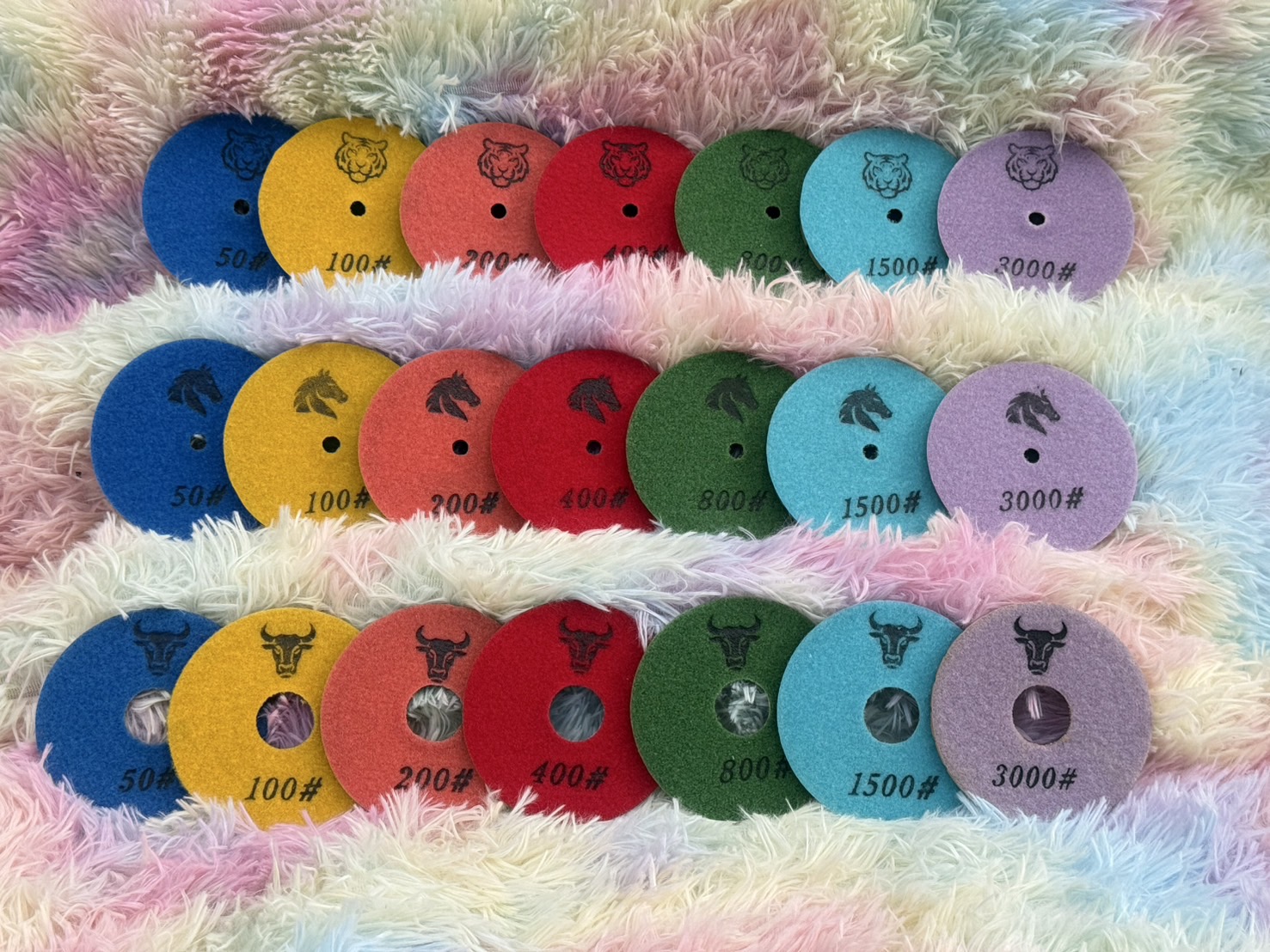 Resin Pad 4" ความหนา 4.5",6,8 mm.(ตราวัว ตราม้า ตราเสือ)