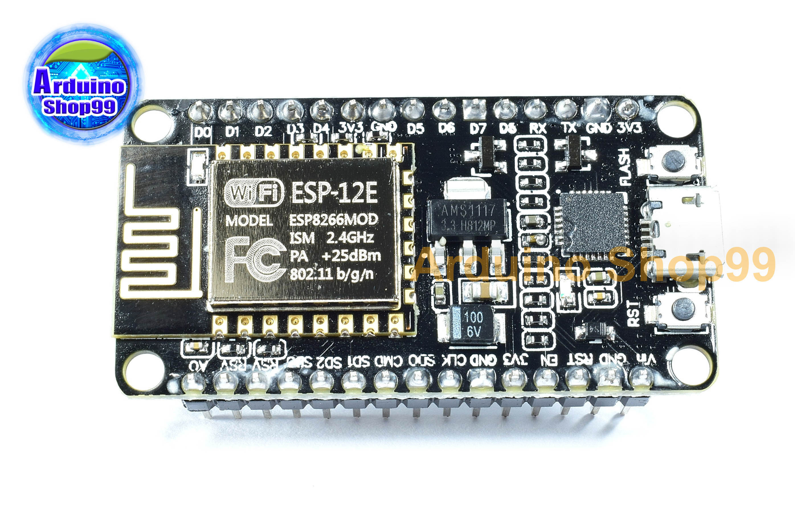 1 ชุด จำนวน 5 ตัว NodeMcu ESP8266-12E V2 CP2102