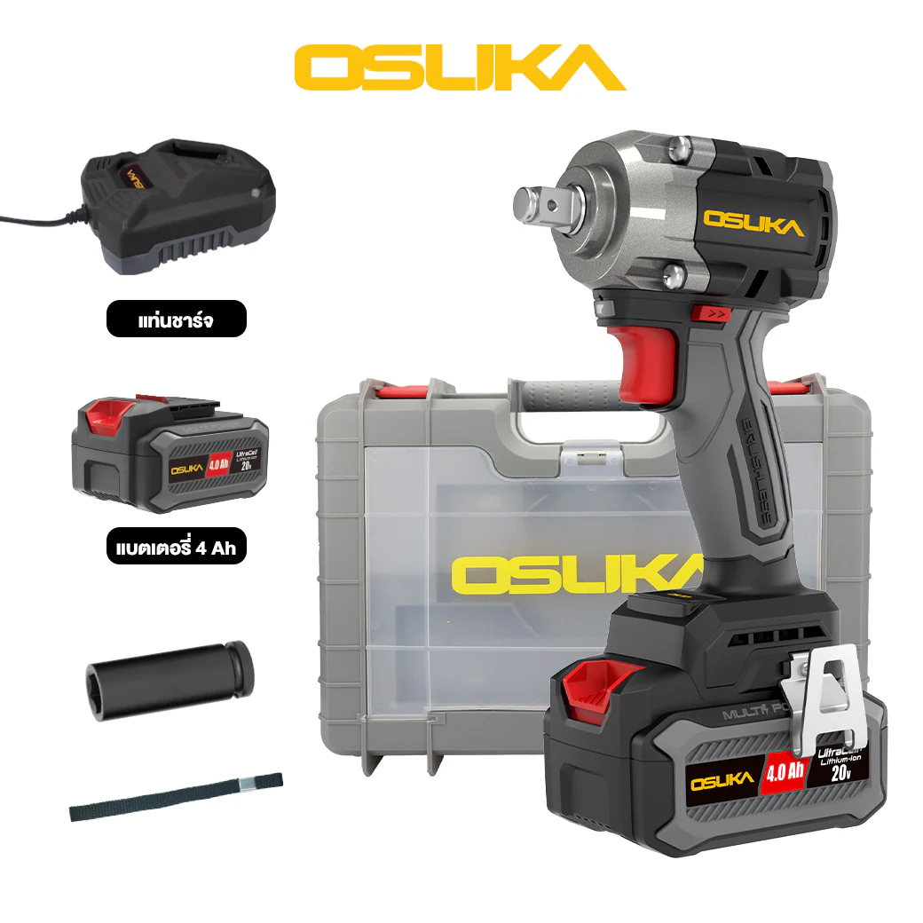 OSUKA OSID830-M1 บล็อกไร้สาย 1/2" 20V 520Nm พร้อมแบตx1