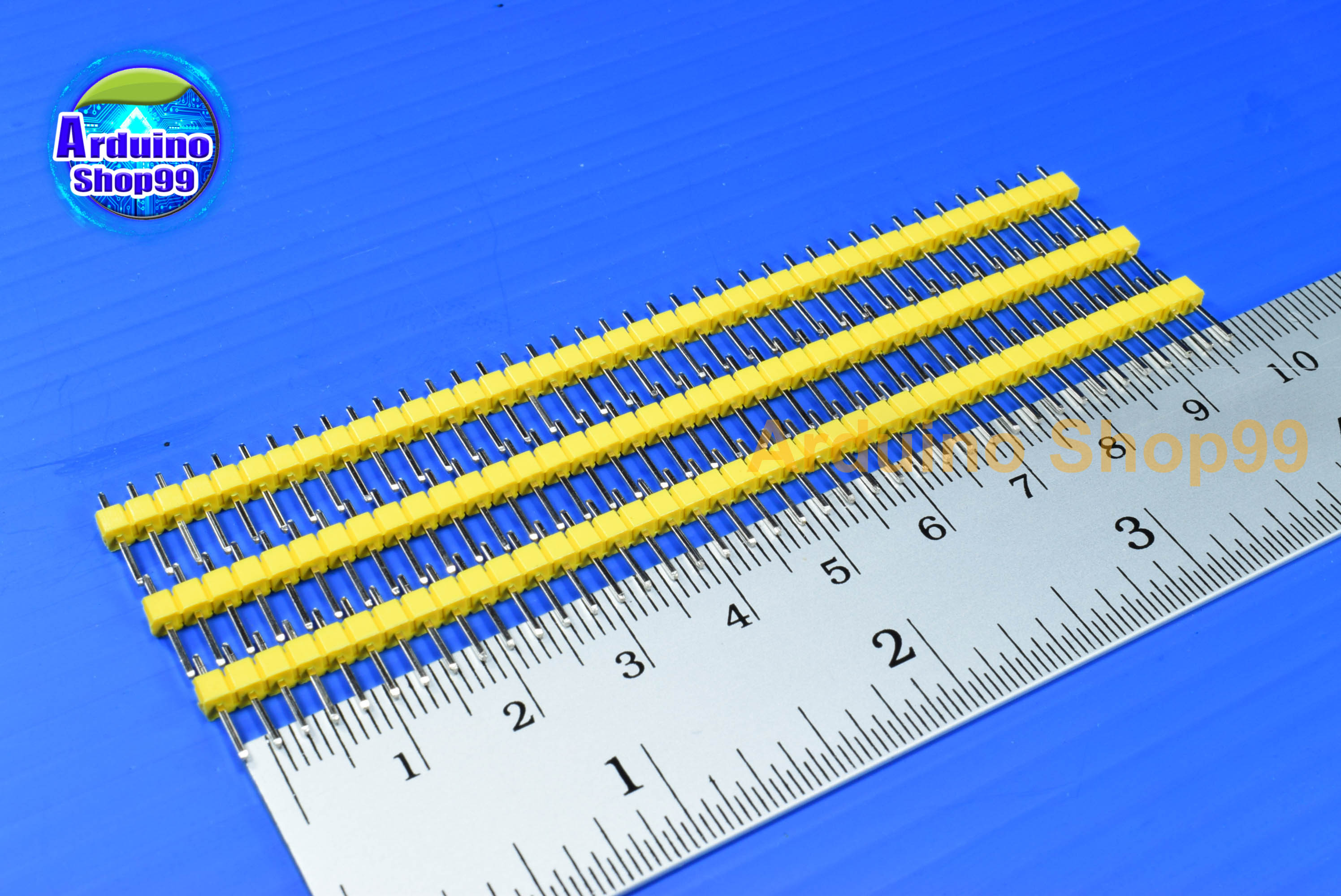 1X40 PIN 2.54mm single (เหลืองจำนวน 3 ชิ้น)
