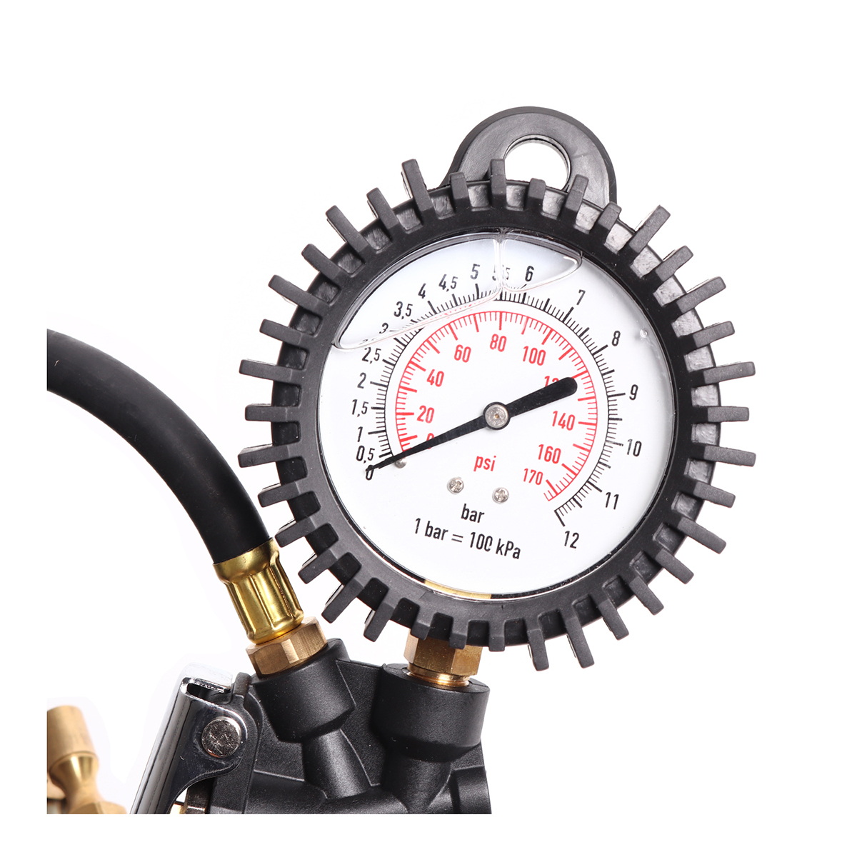 WUFU TG-30-2 เกจ์ลม หัวทองเหลือง 2-6Bar (29-87PSI)