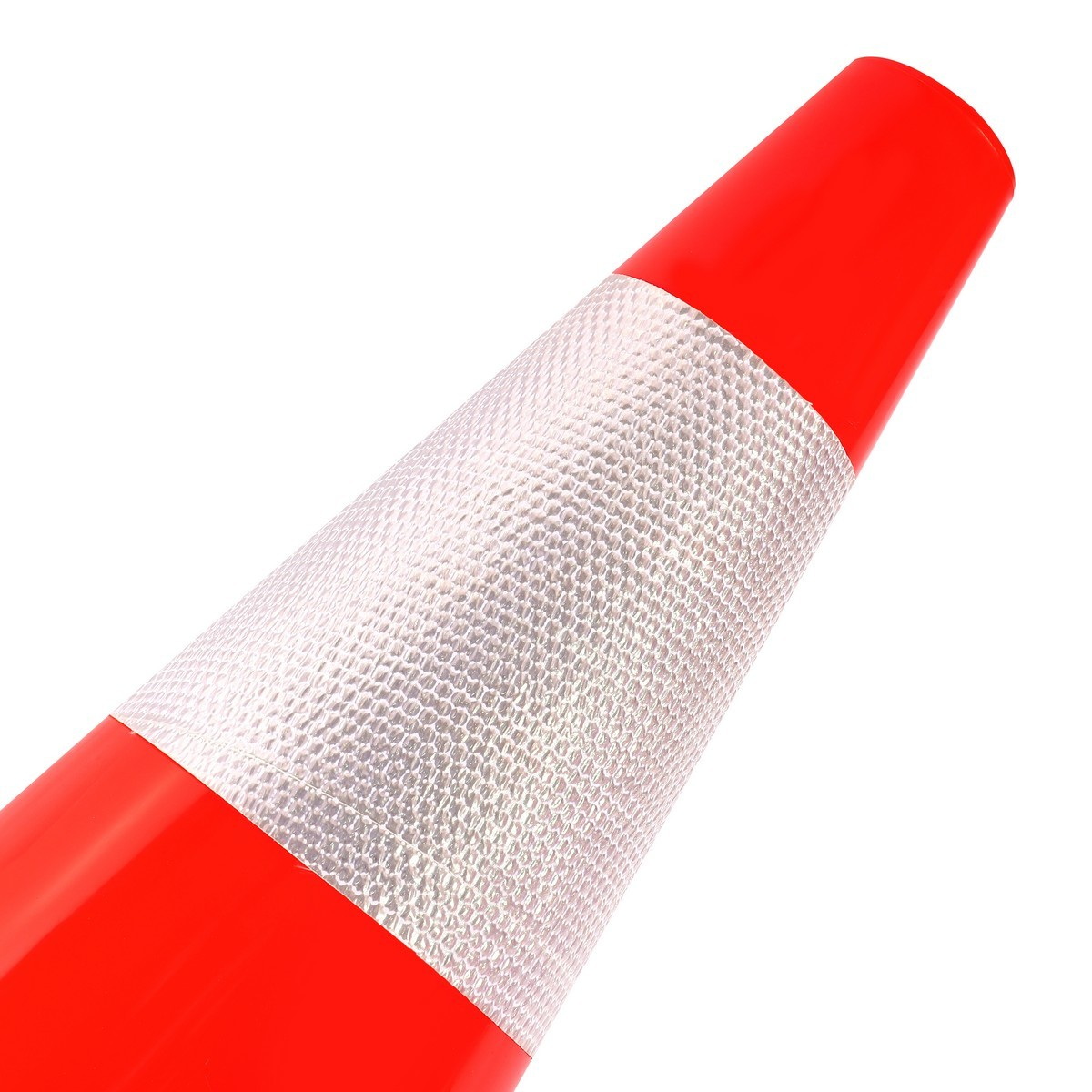 POLO กรวยจราจรพีวีซี 45cm 1แถบ