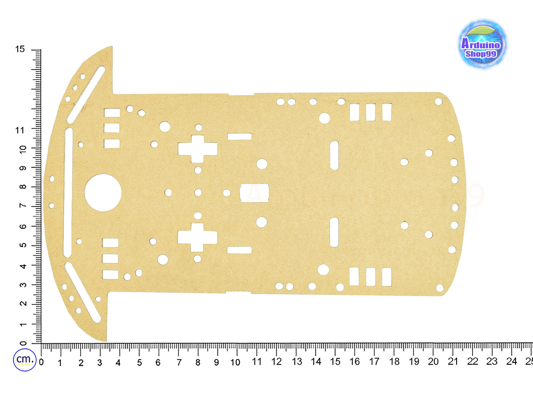 โครงรถหุ่นยนต์ Smart car chassis 2WD/4WD Robot Car อะคริลิคสีขาวใส (21.5*15 cm)