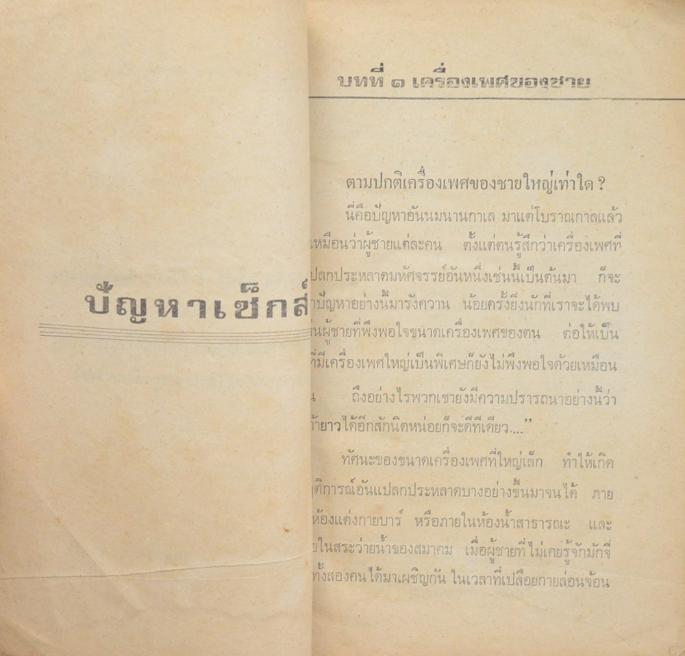 ปัญหาเซ็กส์