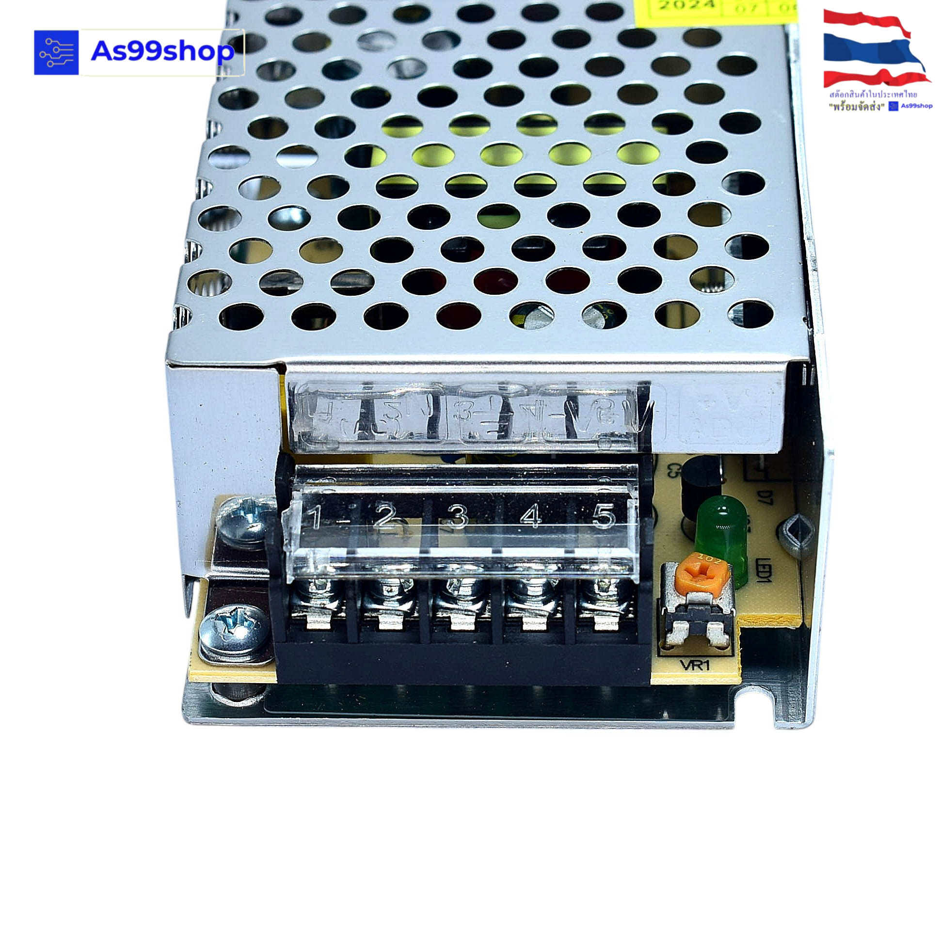สวิตชิ่งเพาเวอร์ซัพพลาย 24V 2A 50W (สีเงิน) รุ่น S-50-24 ขนาดเล็ก Switching Power Supply แปลงไฟ AC เป็น DC สำหรับกล้อง มอเตอร์ LED CNC