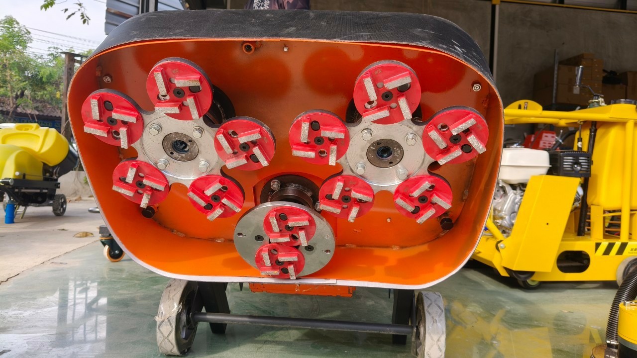 GV700/380V.เครื่องขัดพร้อมดูดฝุ่น 12 ใบขัด