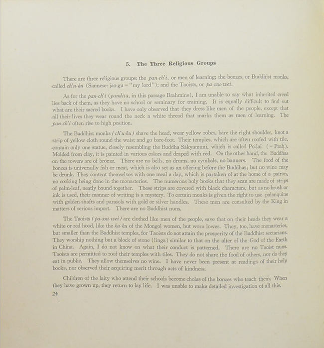 NOTES ON THE CUSTOMS OF CAMBODIA (ขายตามสภาพ)