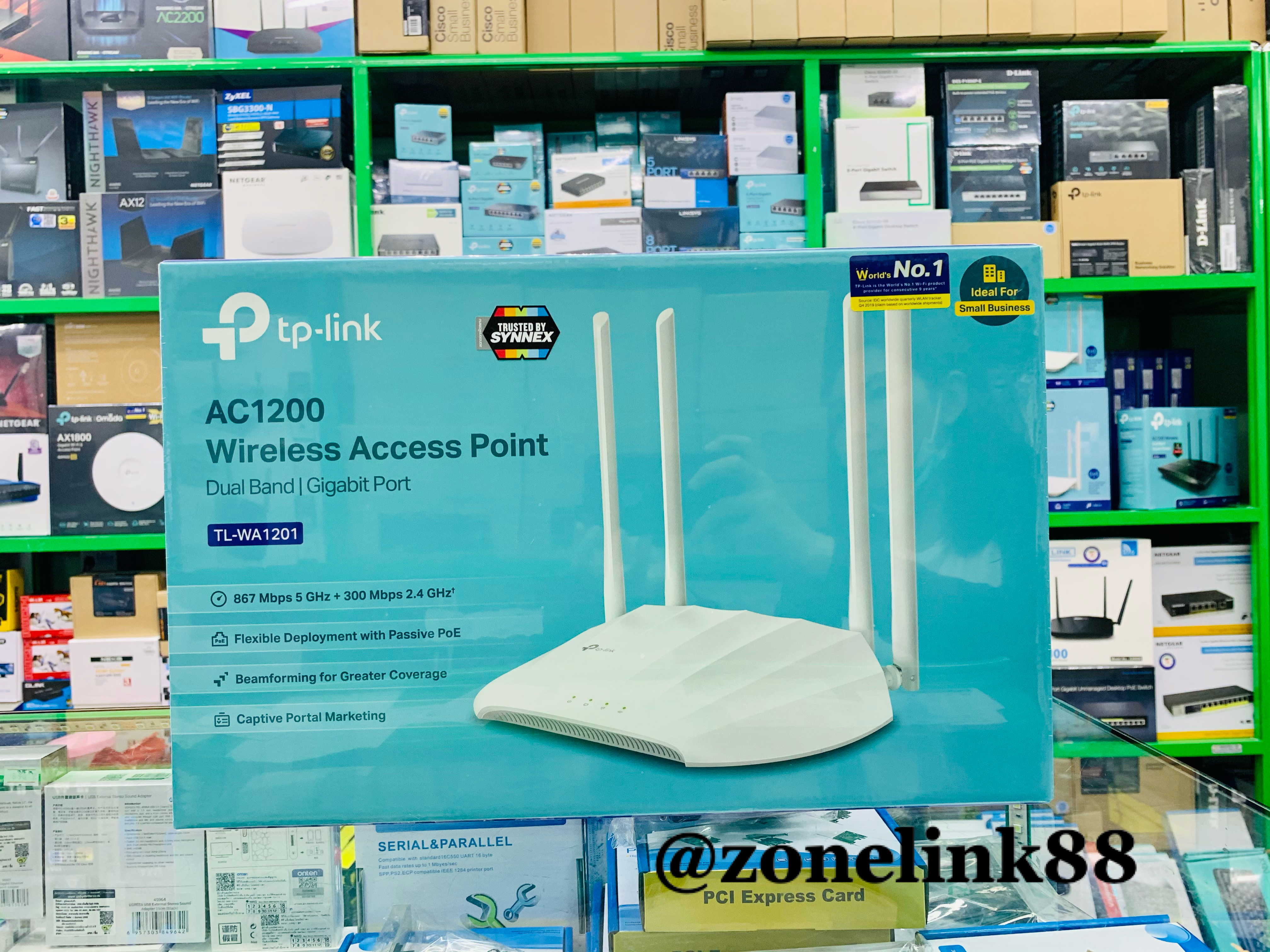 TPlink TL-WA1201 AC1200 Wireless Access Point Dual Band Gigabit Port