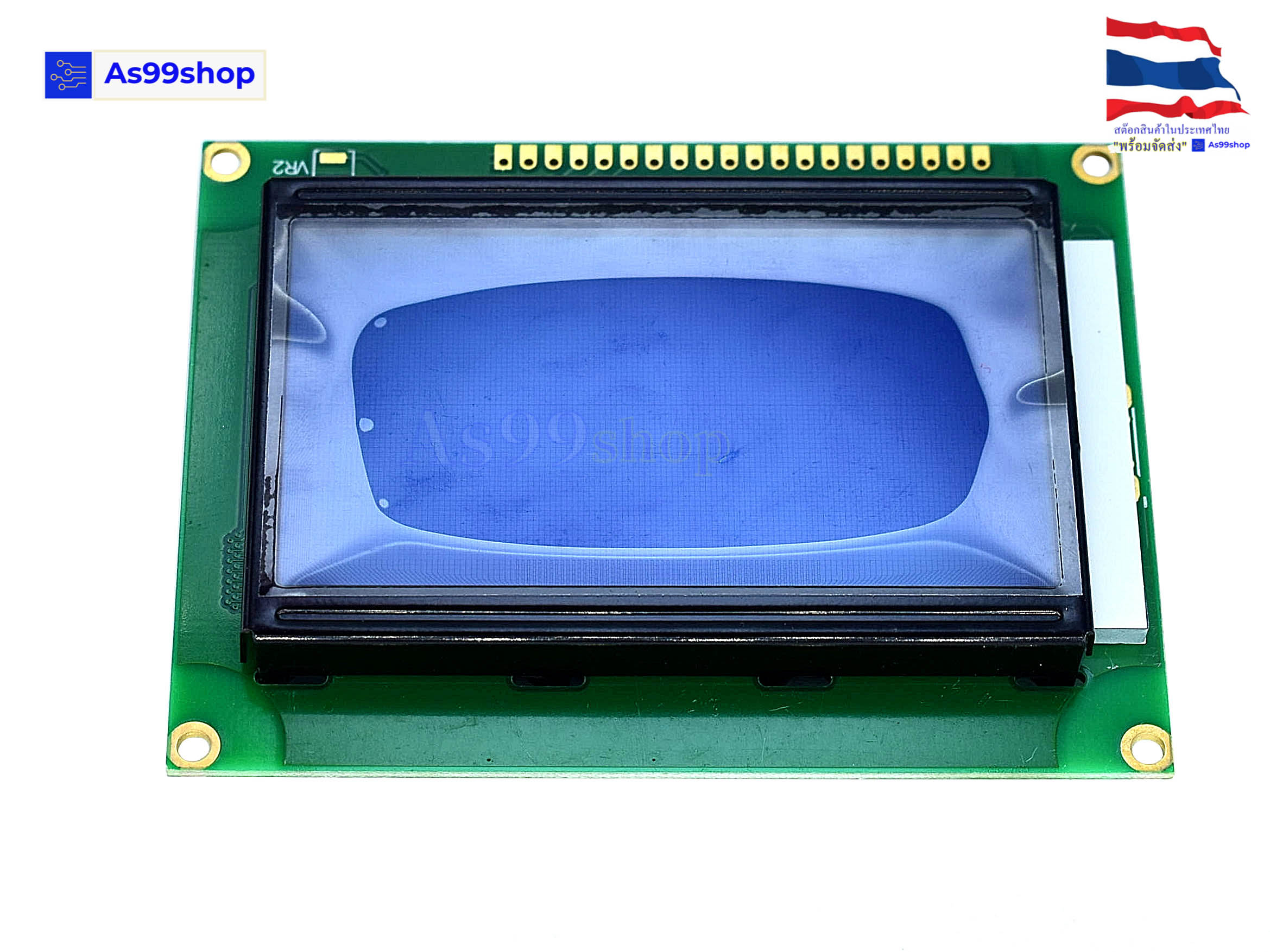 จอแสดงผล LCD12864J-3V1 character LCD display module Blue Screen