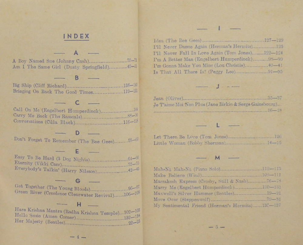 O.K. HIT SONGS 286-290