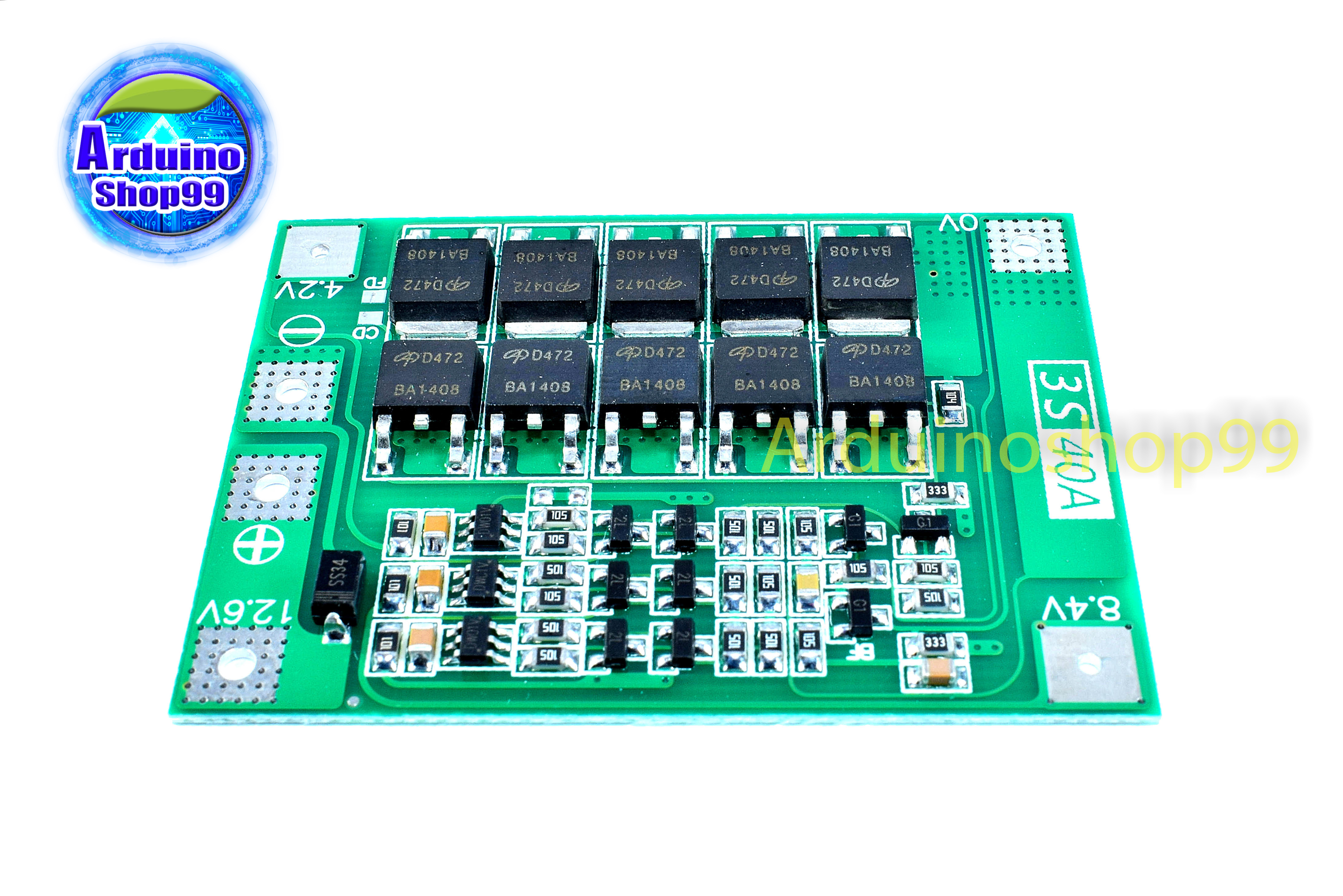 3S 12.6V 40A lithium battery protection board with balanced startable drill