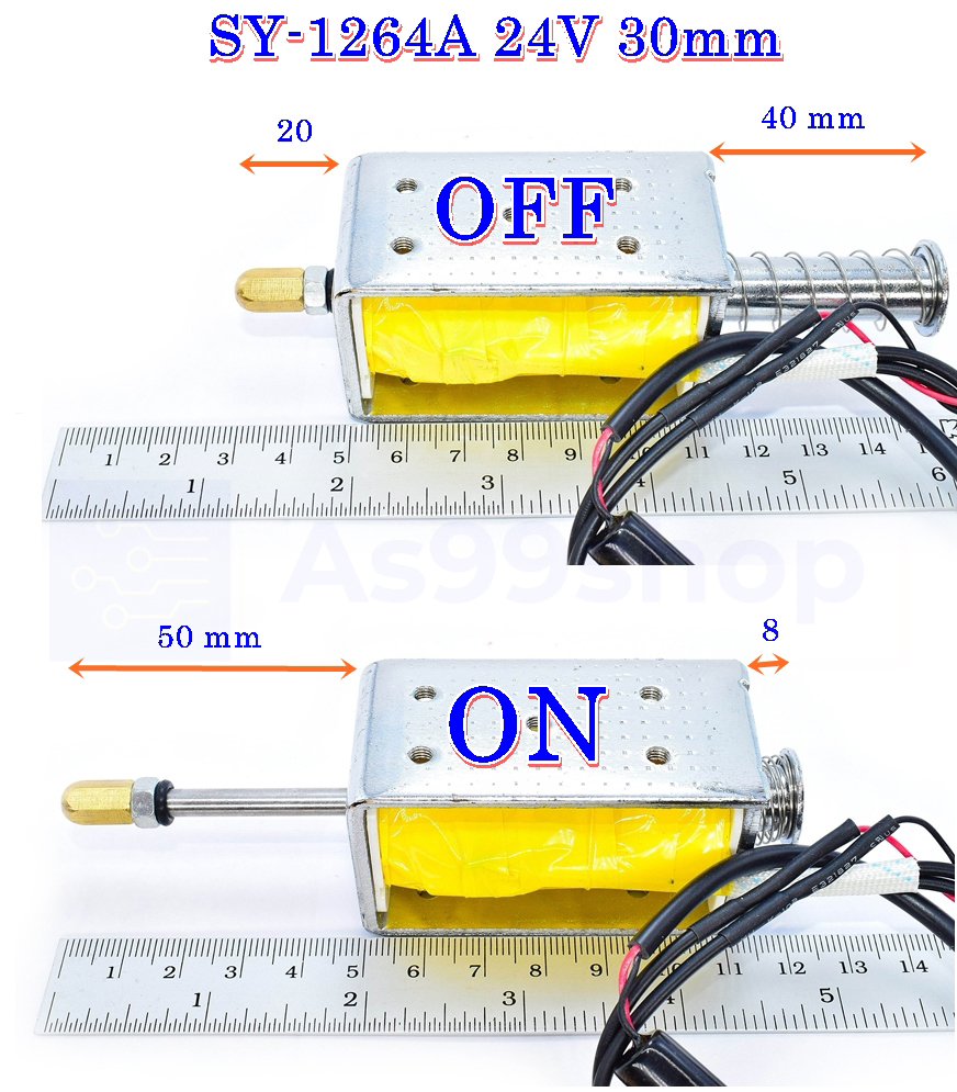 LY1264A push-pull solenoid 24Vdc 30mm for a long time