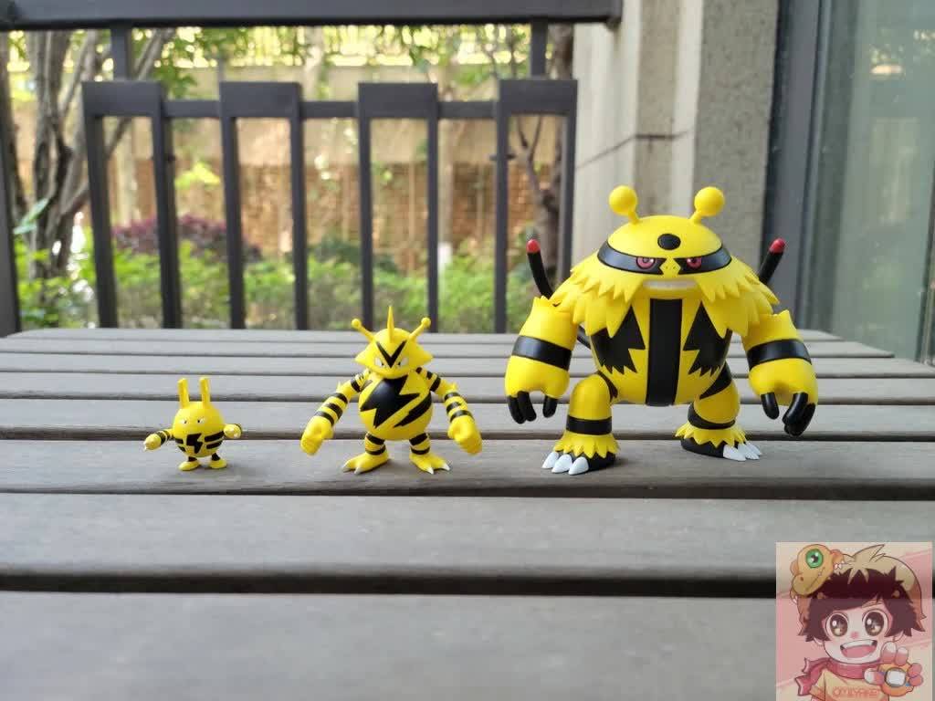 Pokemon Scale World OS Studio - Elekid , Electabuzz and Electivire Set โปเกมอน[BANDAI]เอเลคิด เอเลบู เอเลคิเบิล