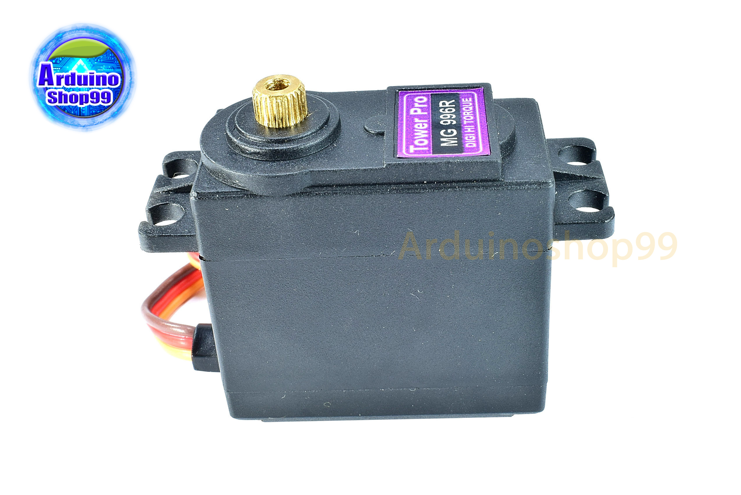 MG996R เซอร์โว หมุนได้ 0-180 องศา แรงบิด 13 kg/cm เฟืองโลหะ