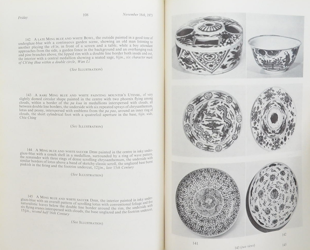 IMPORTANT CHINESE CERAMICS AND ARCHAIC BRONZES FRIDAY 16th NOVEMBER 1973