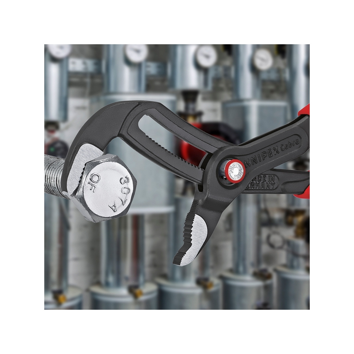 KNIPEX 87 22 250 คีมคอม้า รุ่น Cobra QuickSet 250mm (10")