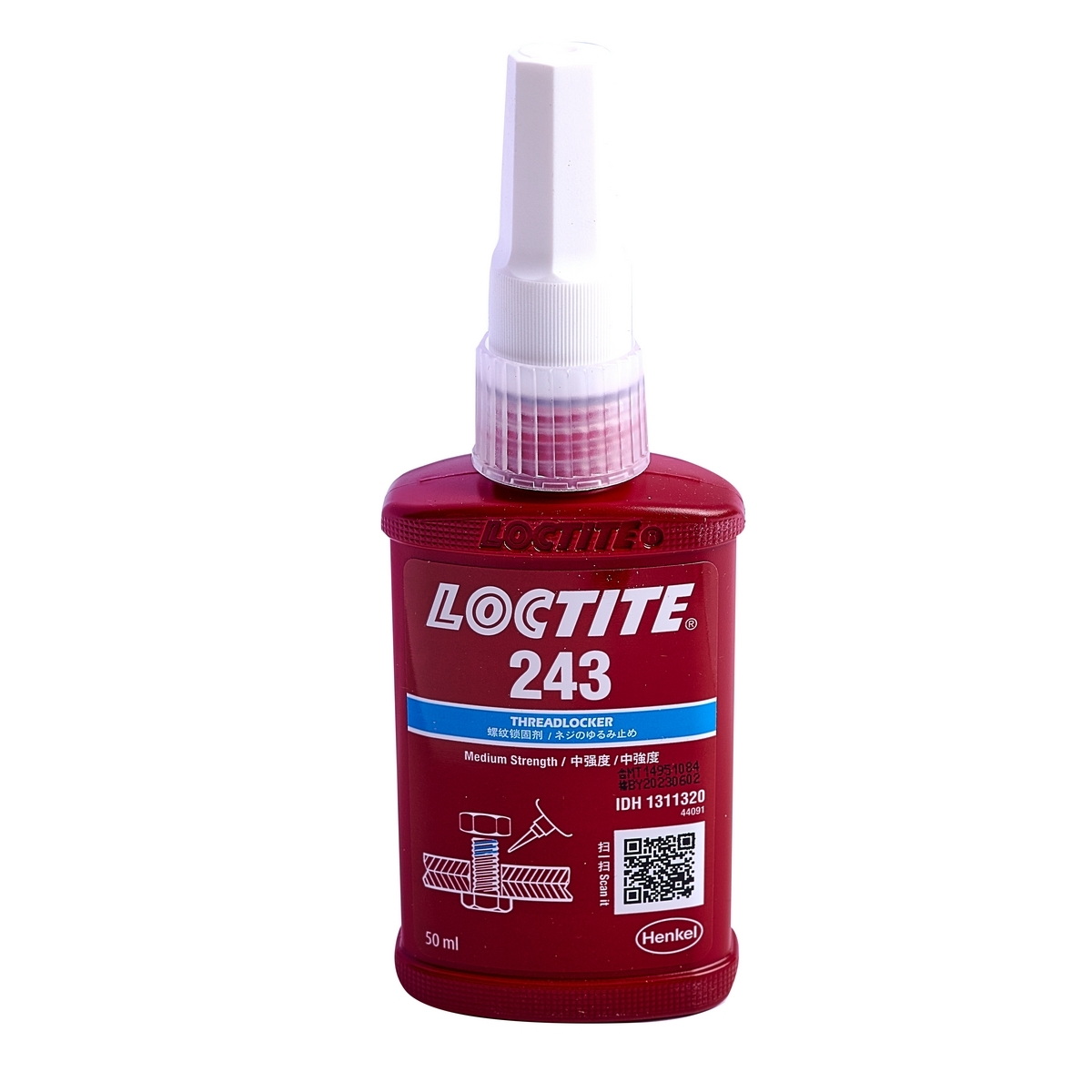 LOCTITE No.243 น้ำยาล็อกเกลียวแรงยึดปานกลาง 50ml