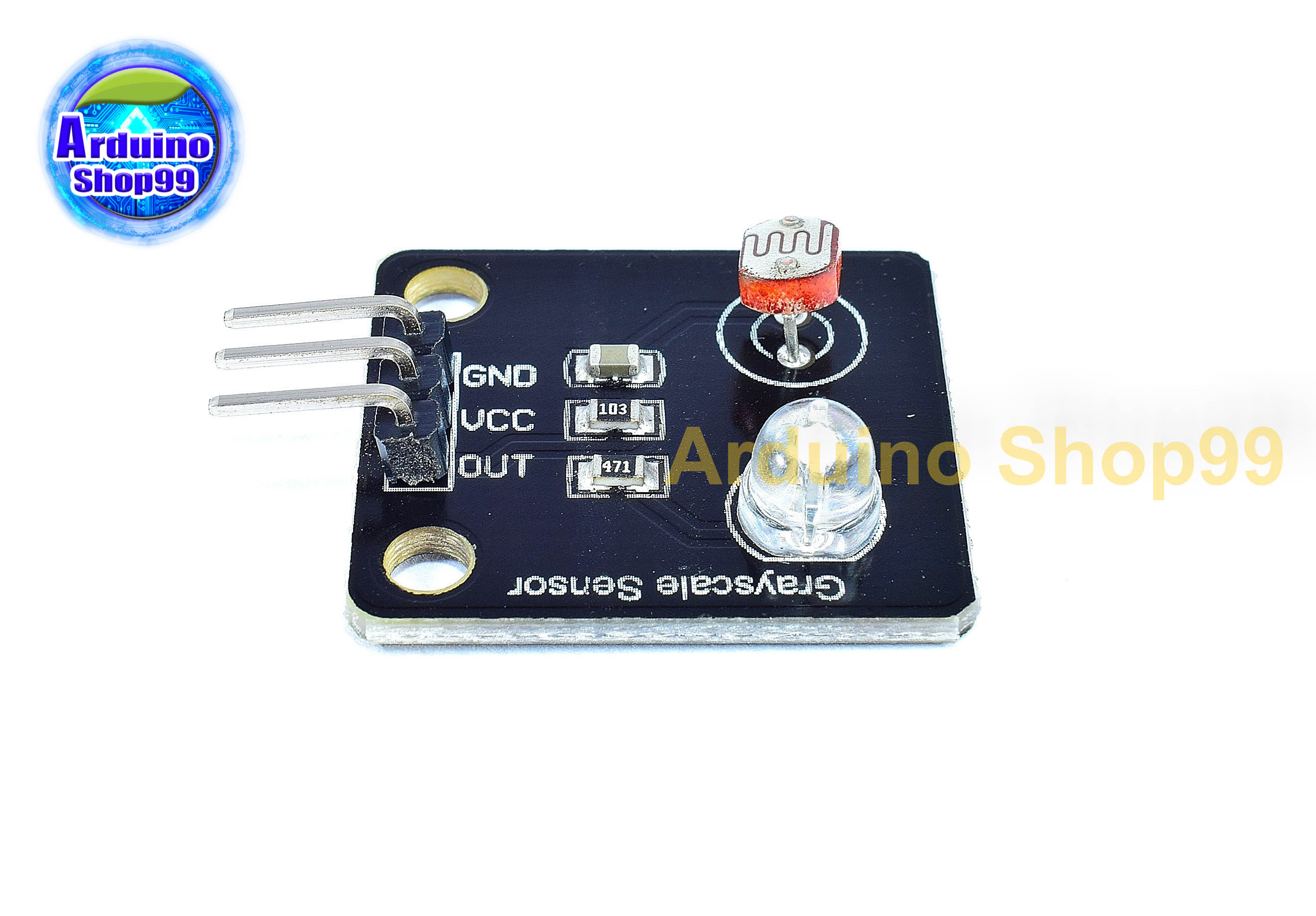 เซ็นเซอร์วัดแสง LDR+LED Analog gray sensor line-finding sensor tracing module