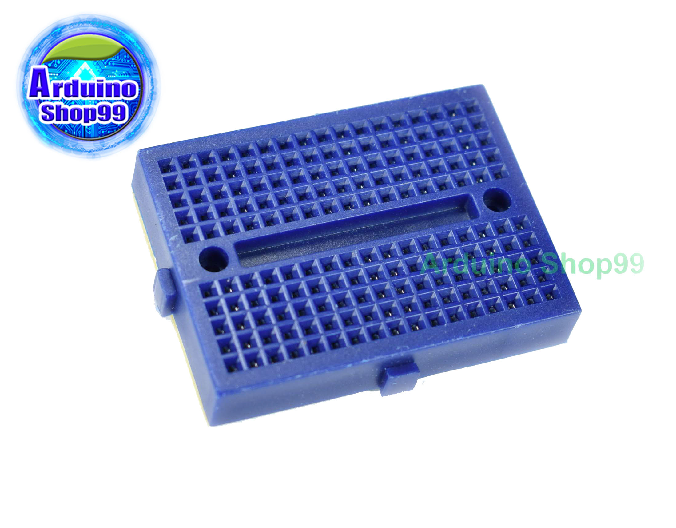บอร์ดทดลองขนาดเล็กสีน้ำเงินขนาด 170 ช่อง Protoboard Breadboard Blue 170 holes