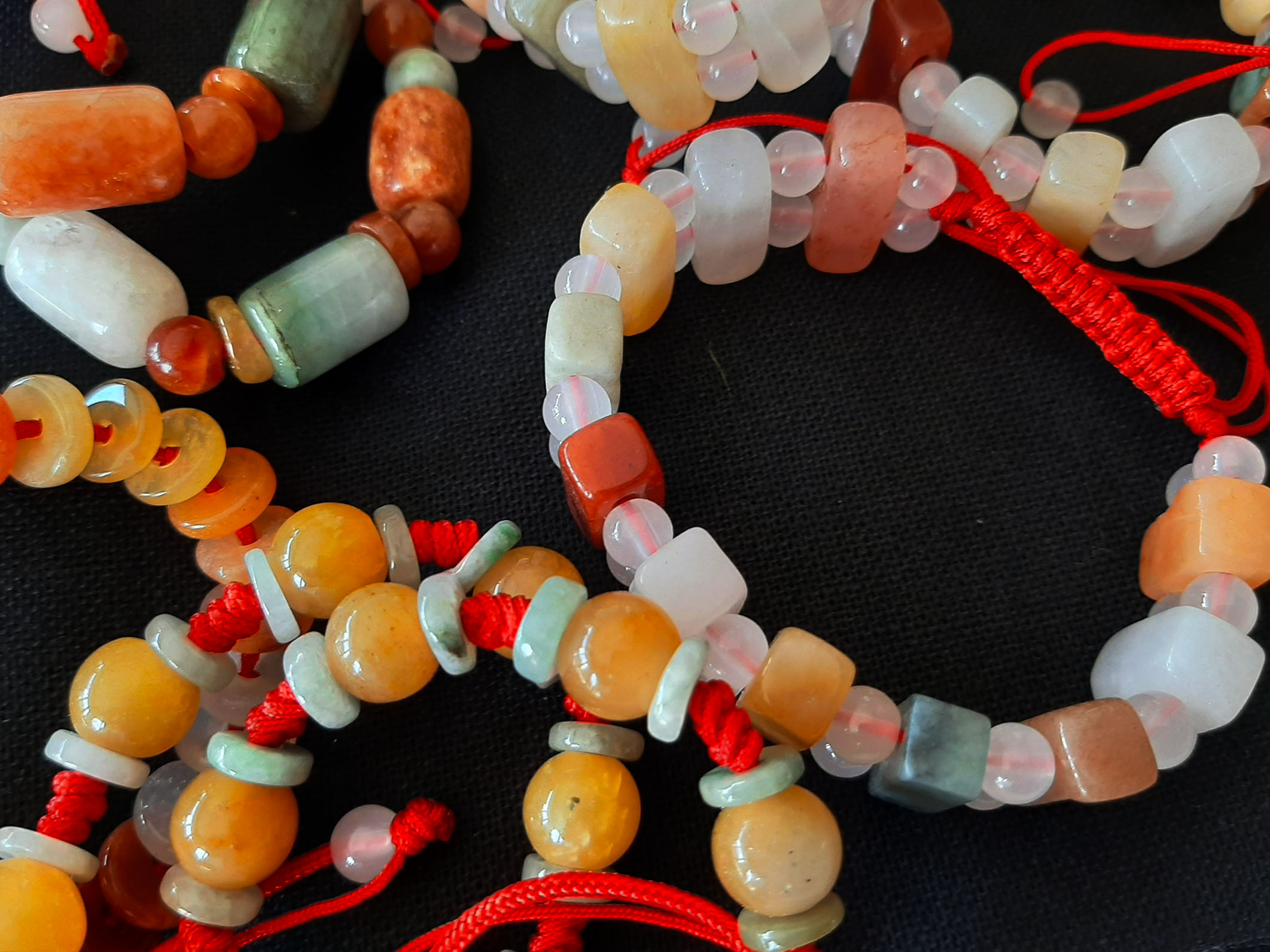 สายเชือกกำไลข้อมือหินเสริมมงคลสำหรับตกแต่งส่วนบุคคล