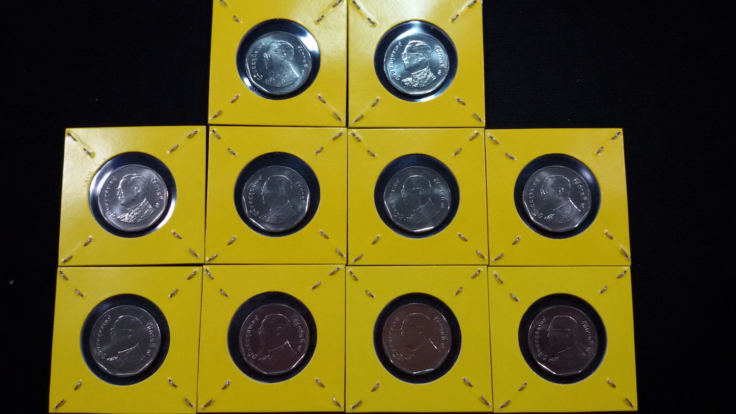 เหรียญ 5 บาท ปี51 (แบบใหม่บาง)UNC หายากลำดับ4