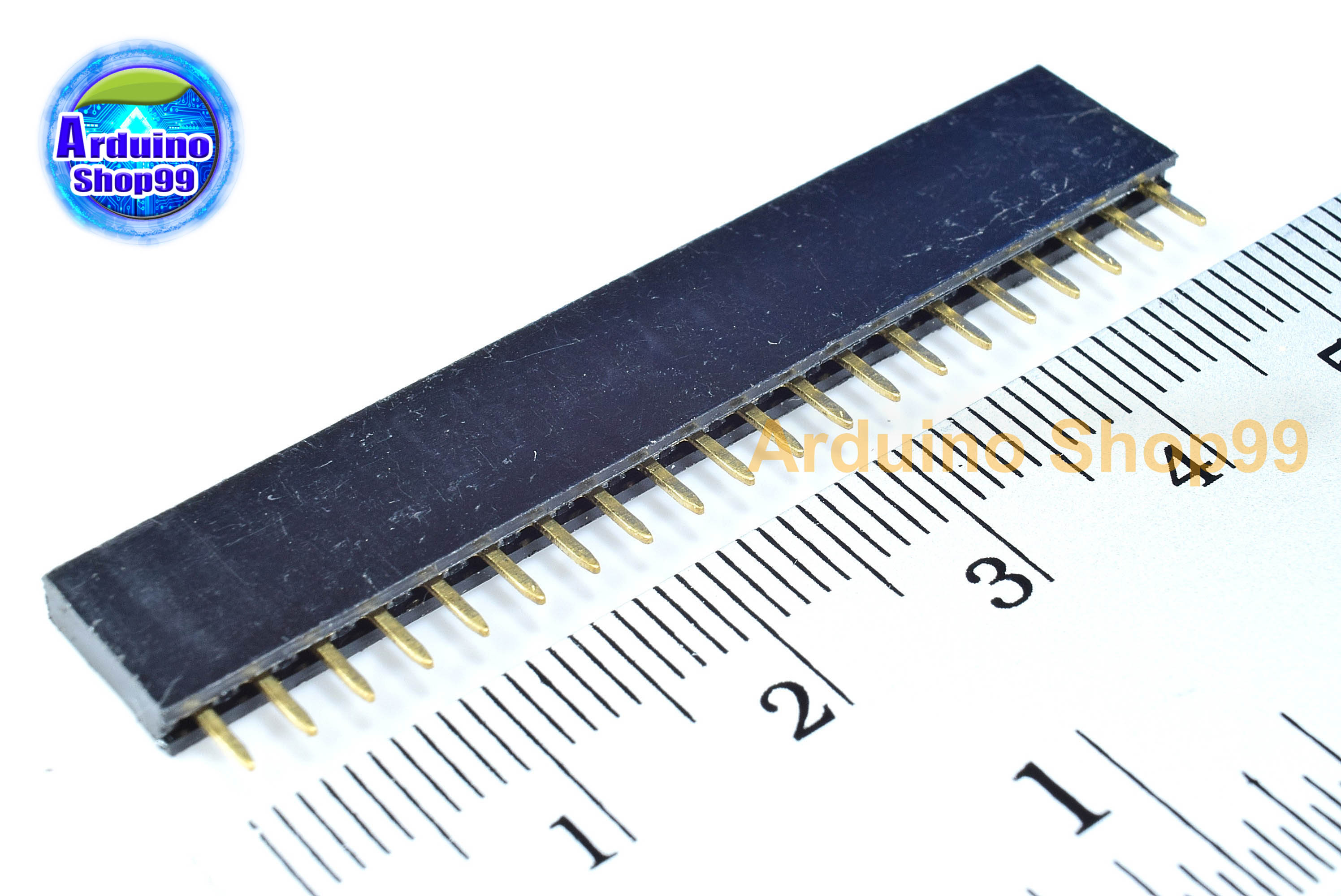 20P-Pin Socket 2.54MM single row female(1 ชุด 4 ตัว)