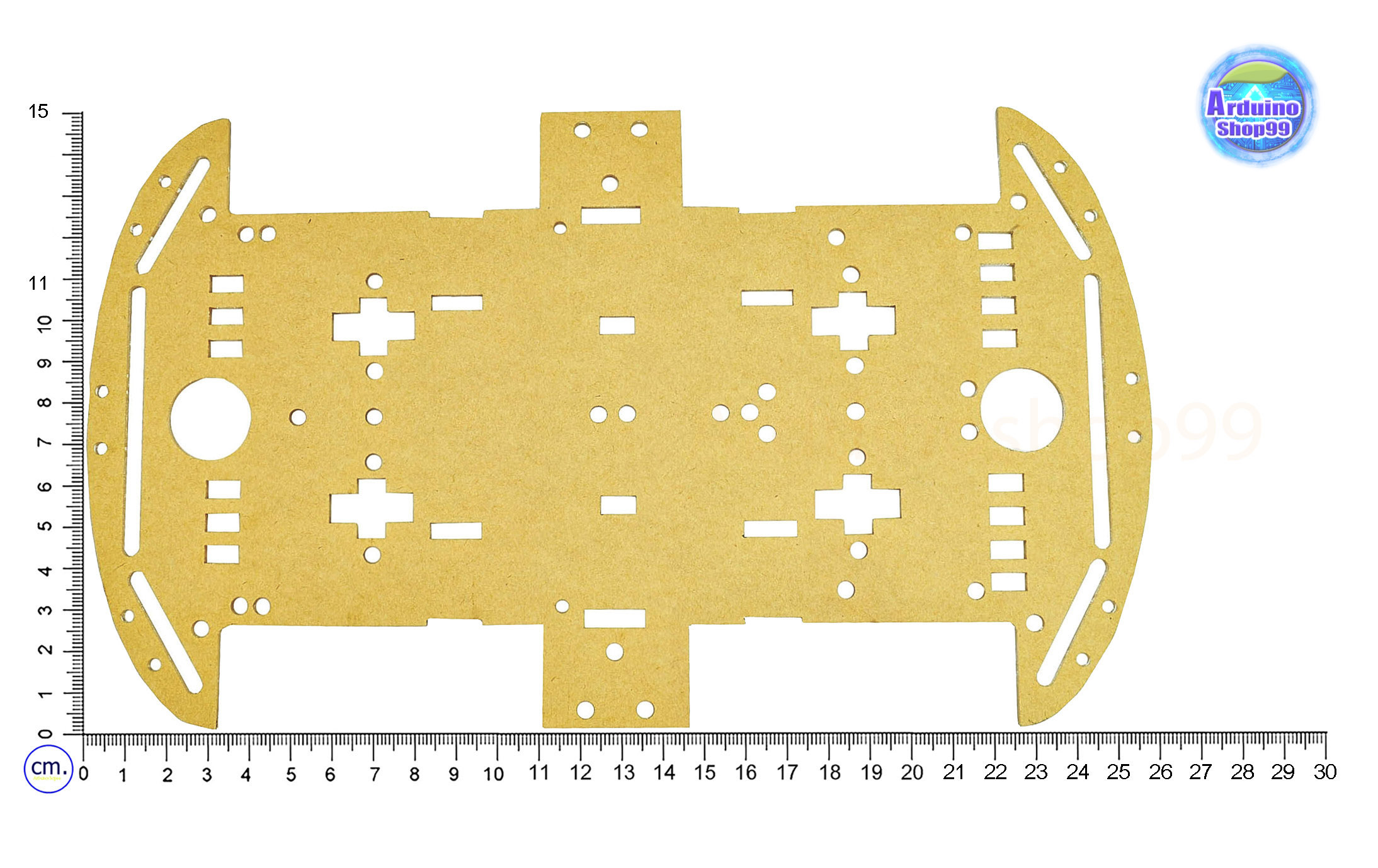 โครงรถหุ่นยนต์ Smart car chassis 2WD/4WD Robot Car อะคริลิคสีขาวใส (26*15 cm)