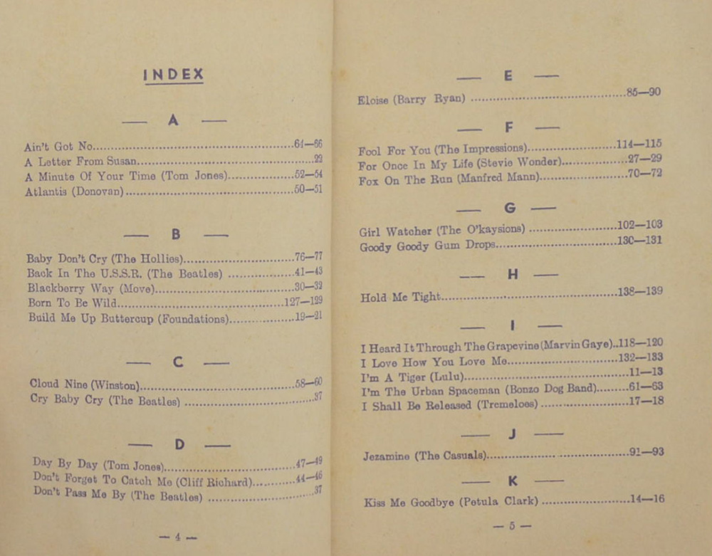 O.K. HIT SONGS 266-270